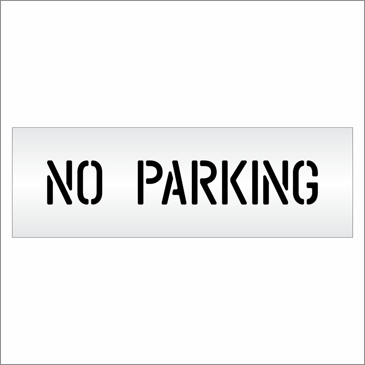4 Inch NO PARKING Wording Stencil – for Parking Lot and Area Labeling Stencil