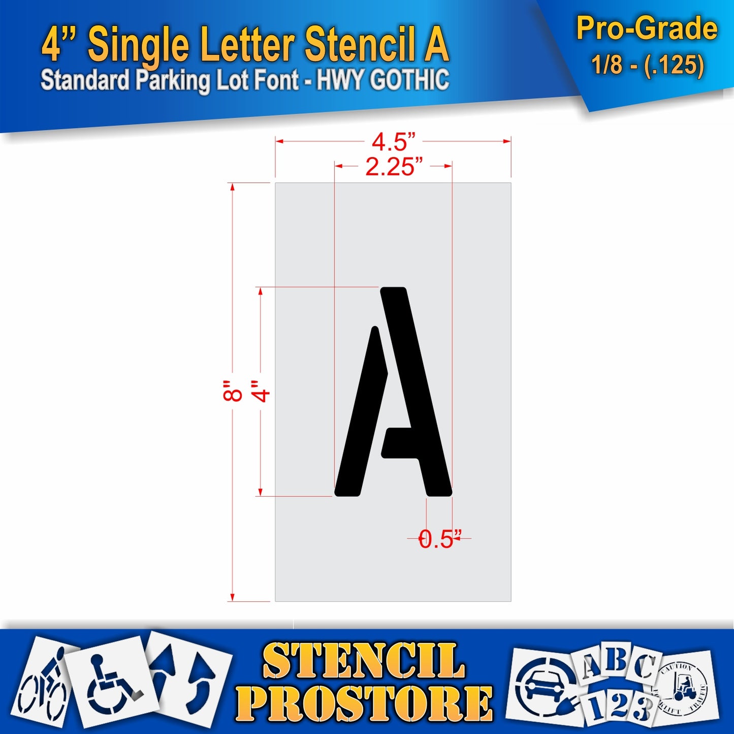 4" Alphabet Kit Stencil