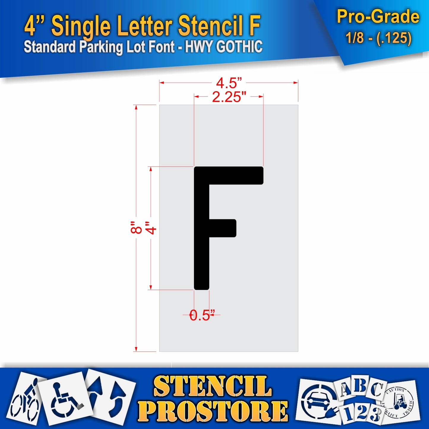 4" Alphabet Kit Stencil