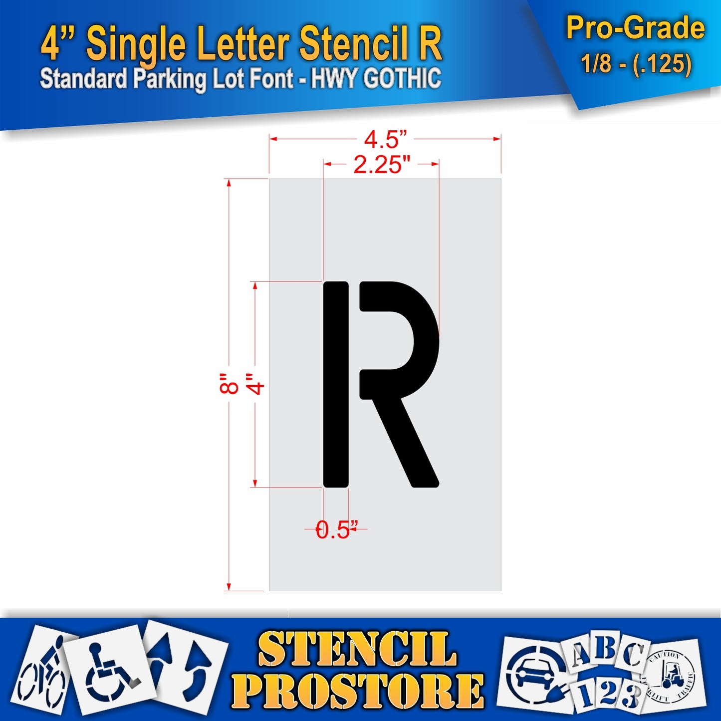 4" Alphabet Kit Stencil