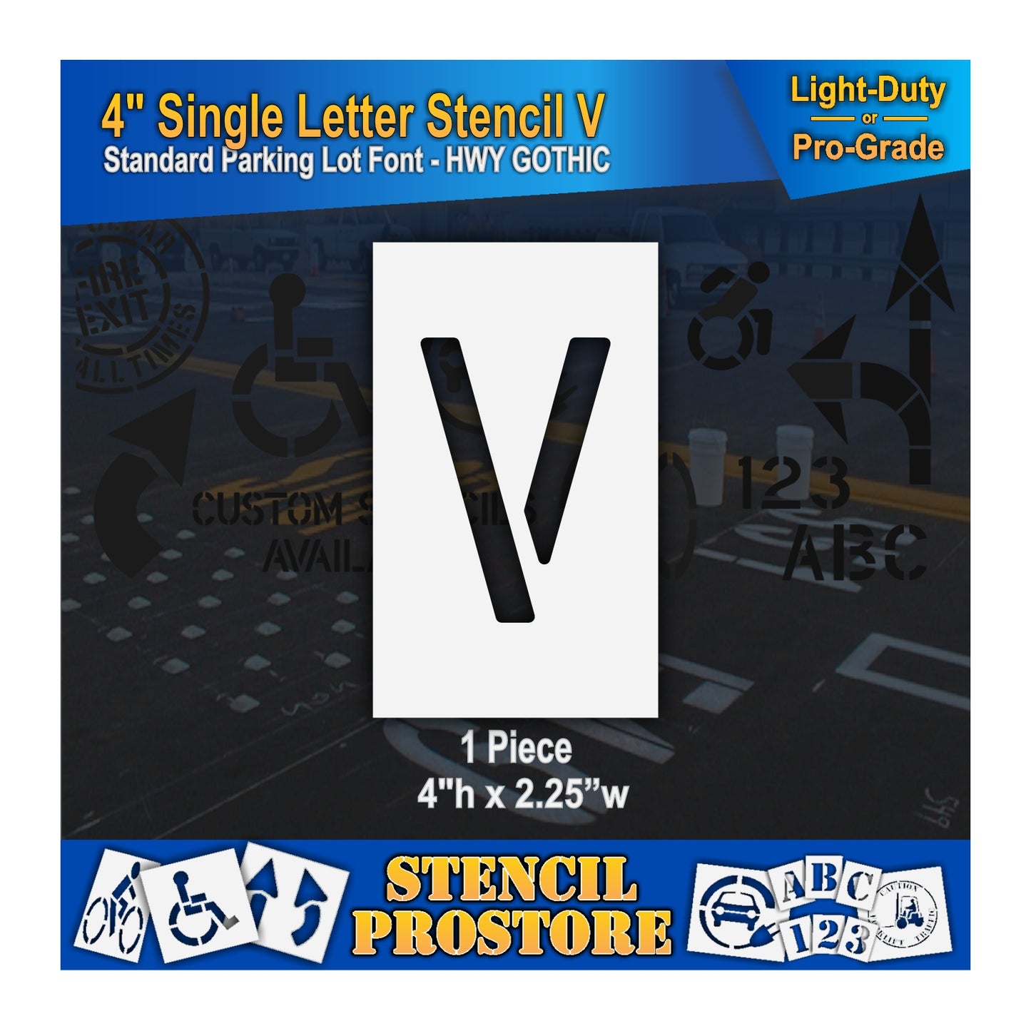 4" Alphabet Kit Stencil