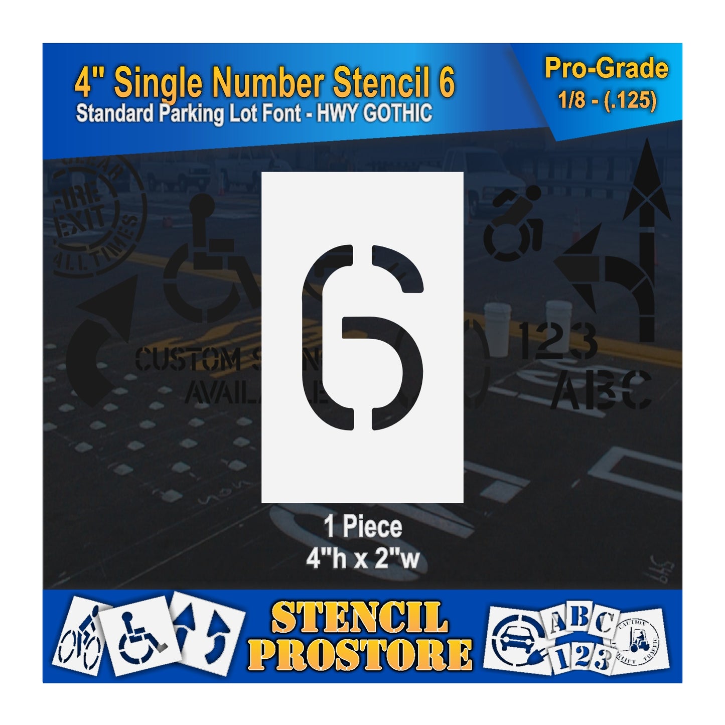 4" Number Kit Stencil