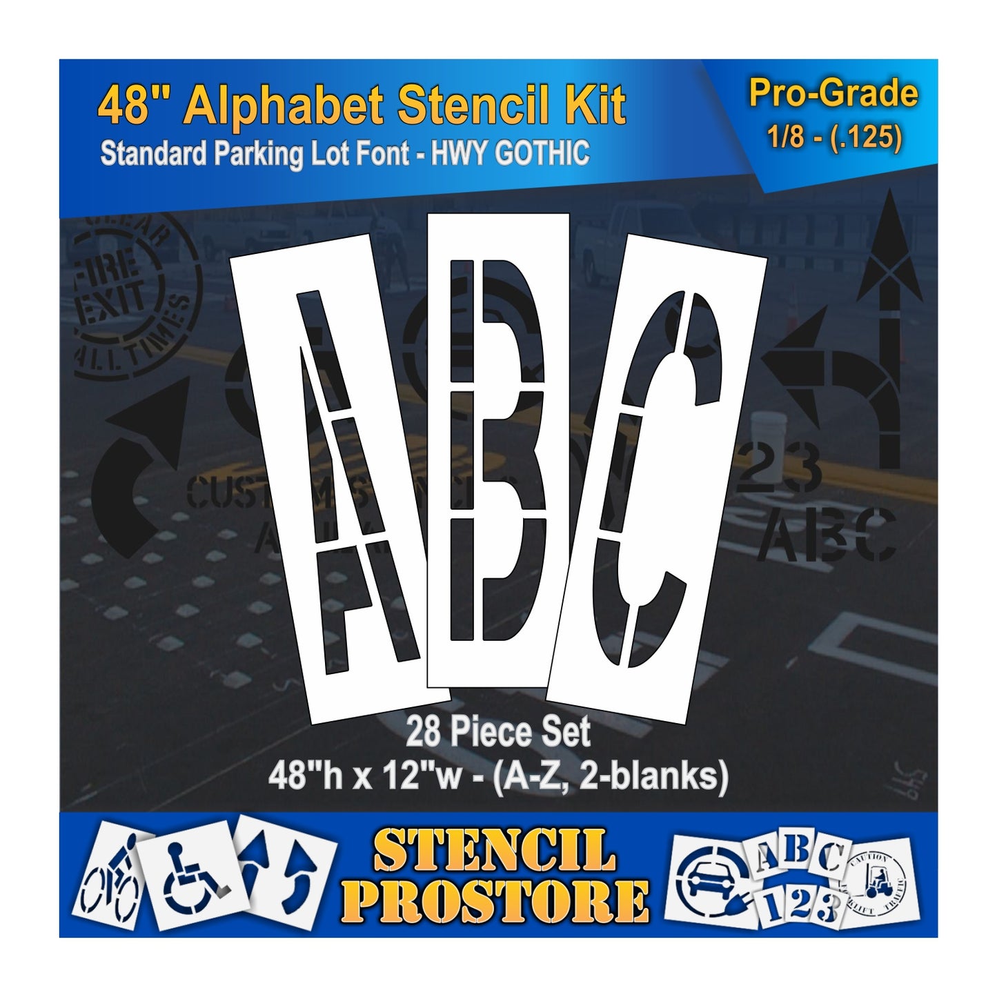 48" Alphabet Kit Stencil