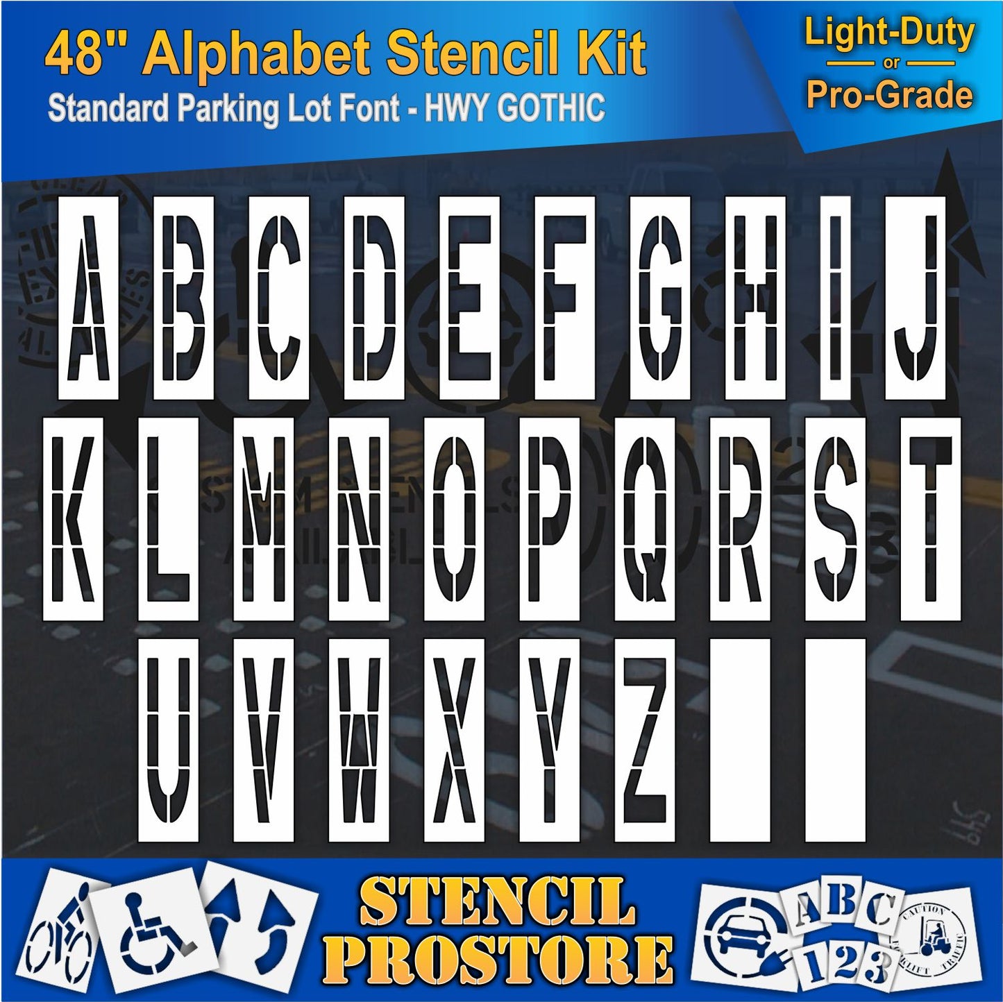 48" Alphabet Kit Stencil