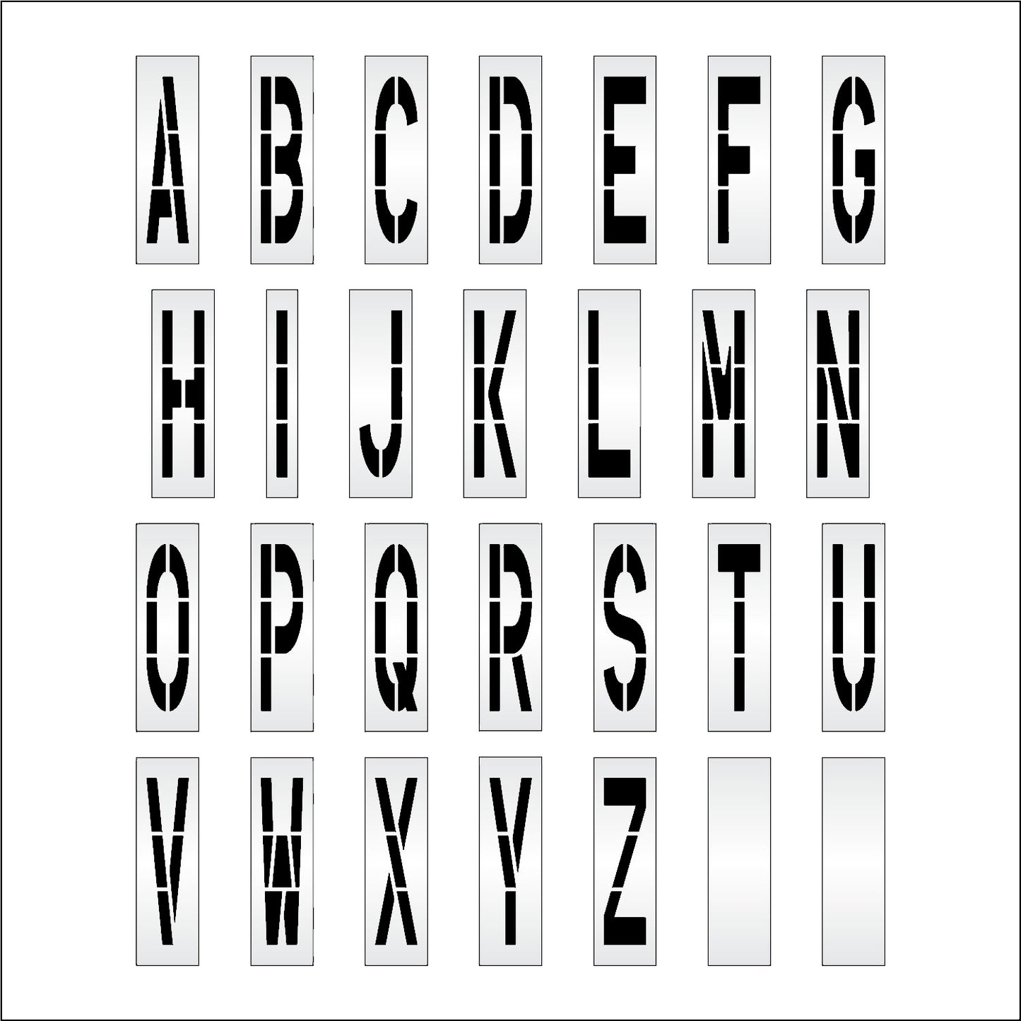 48" Alphabet Kit Stencil