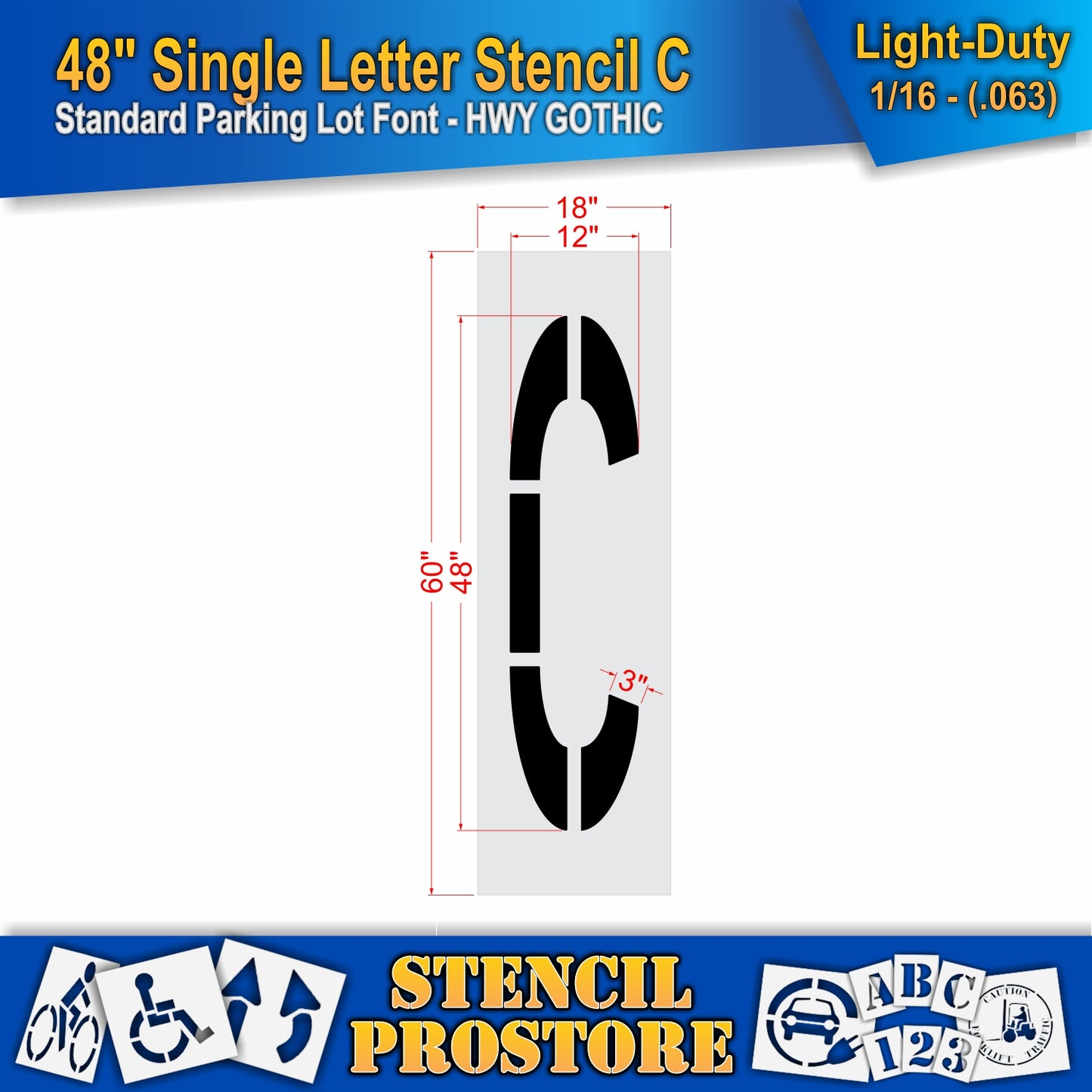 48" Alphabet Kit Stencil