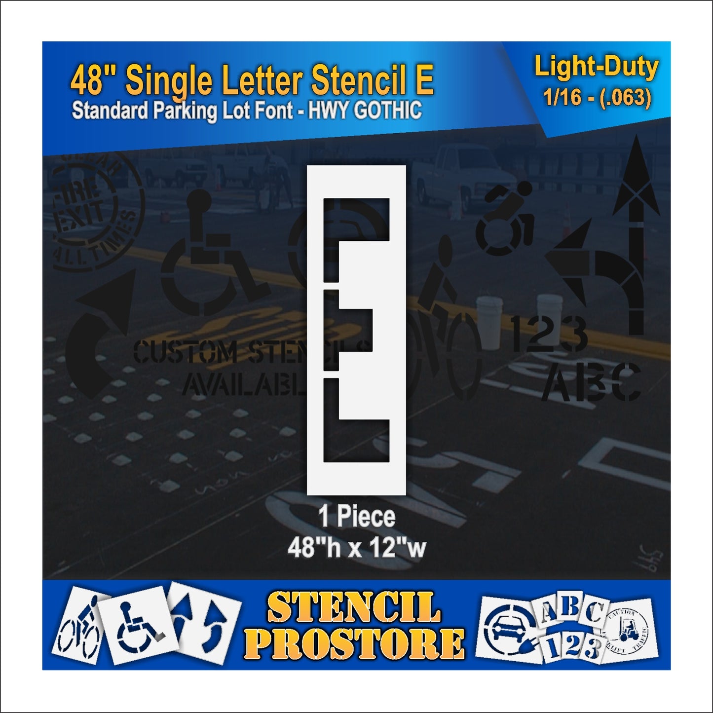 48" Alphabet Kit Stencil