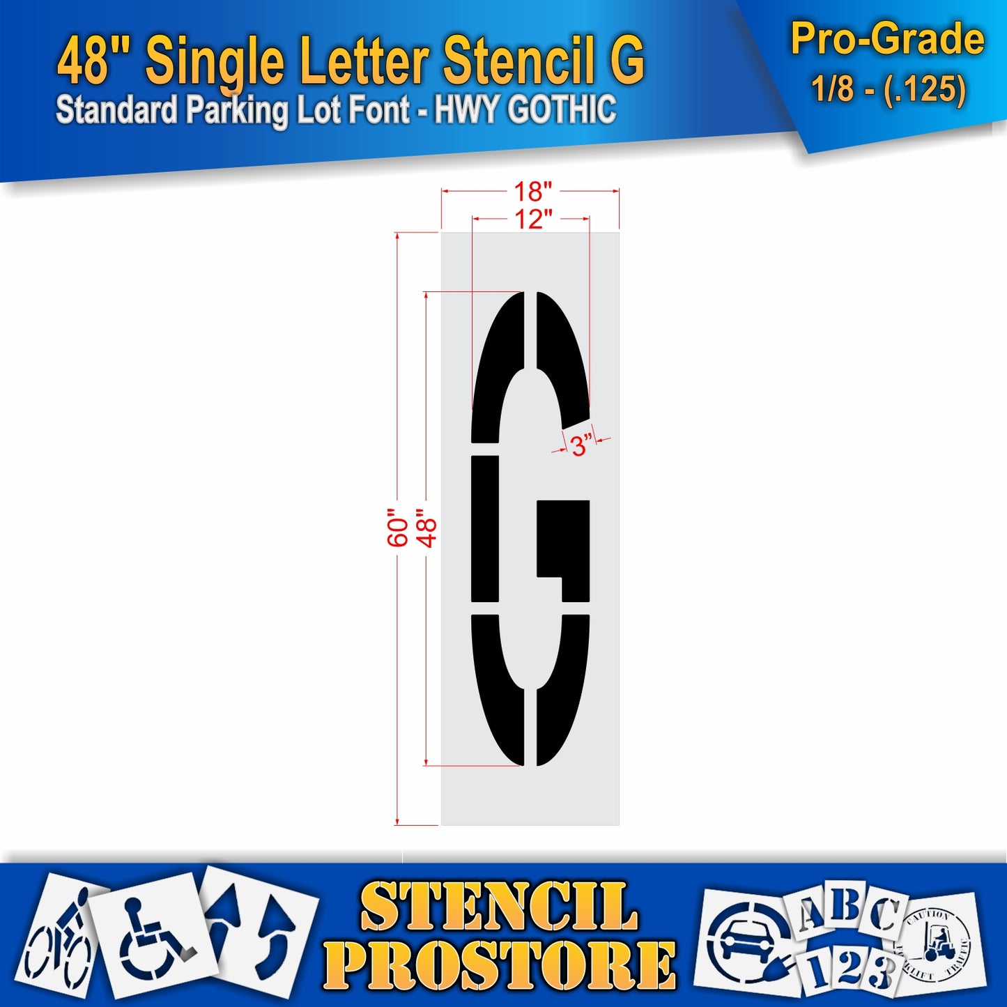 48" Alphabet Kit Stencil