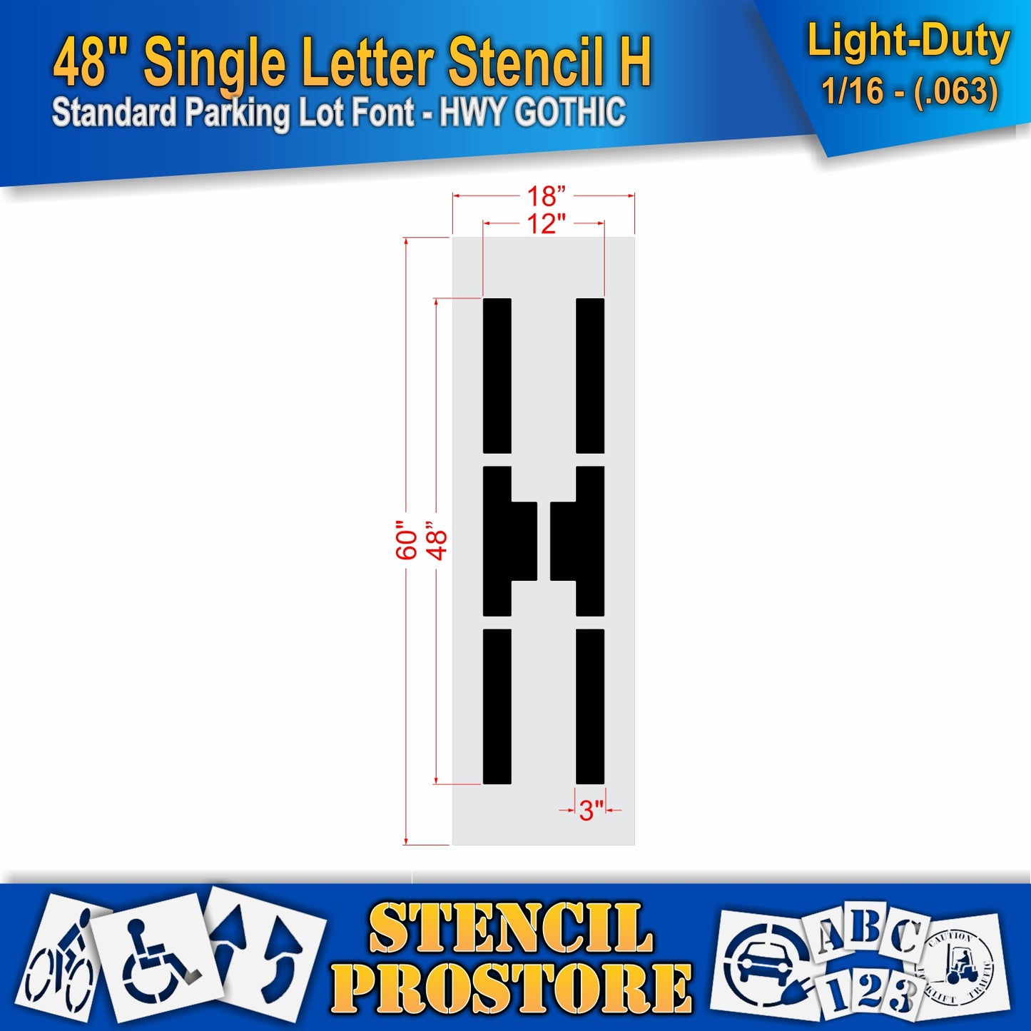 48" Alphabet Kit Stencil