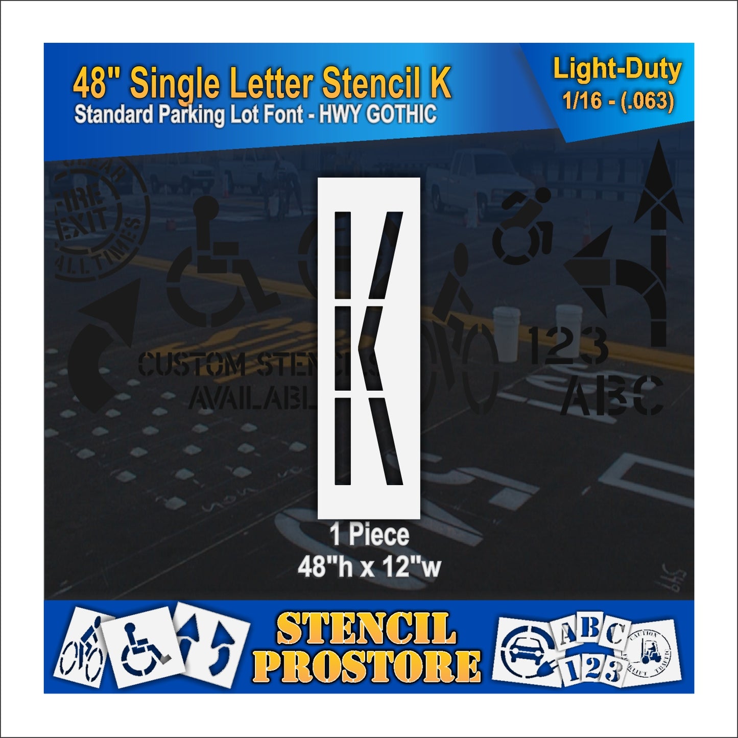 48" Alphabet Kit Stencil