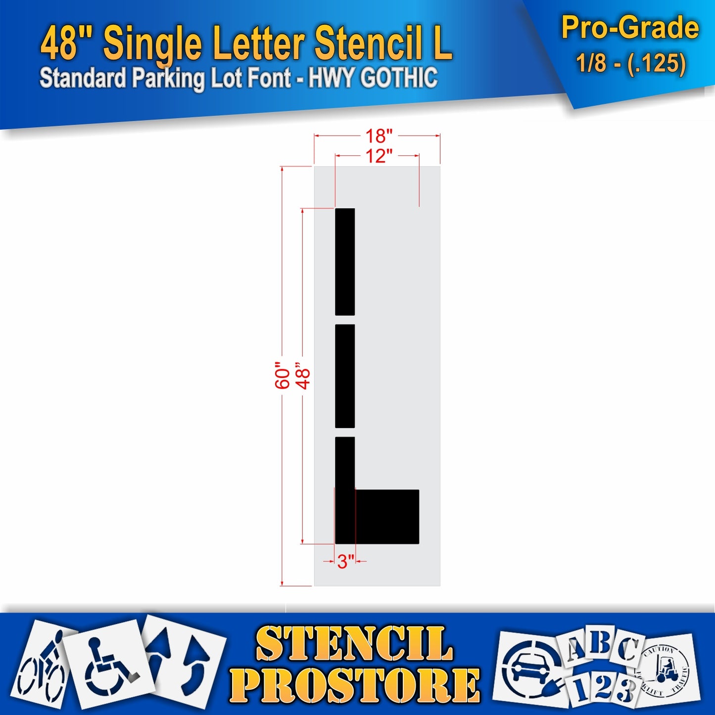 48" Alphabet Kit Stencil