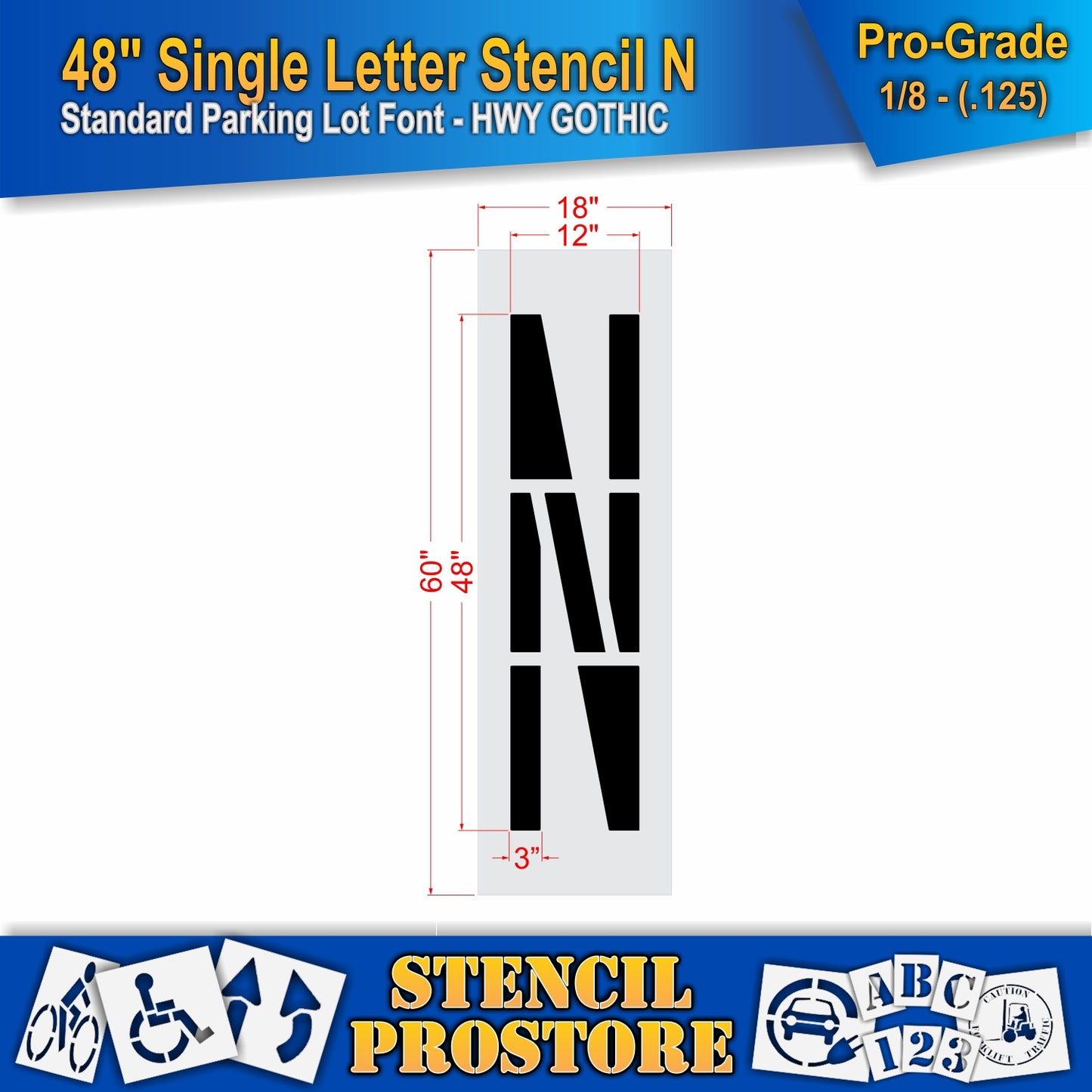 48" Alphabet Kit Stencil