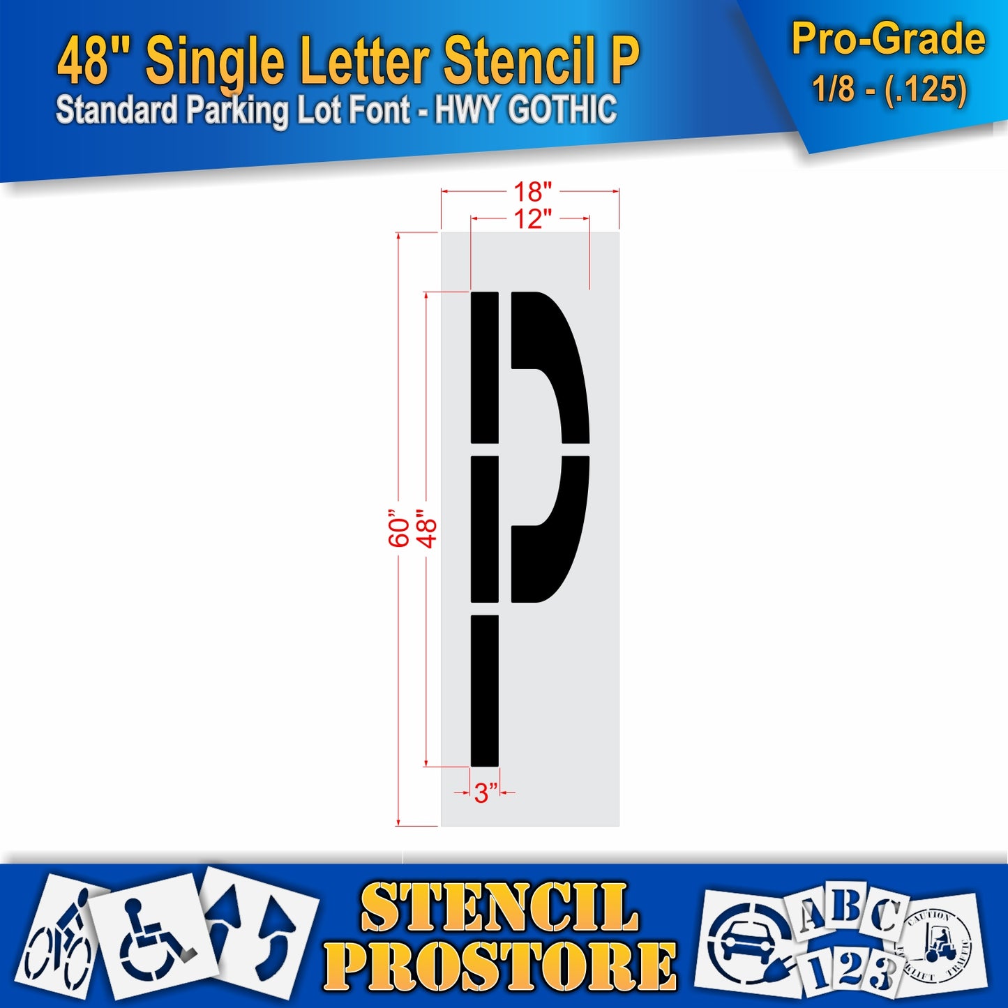 48" Alphabet Kit Stencil