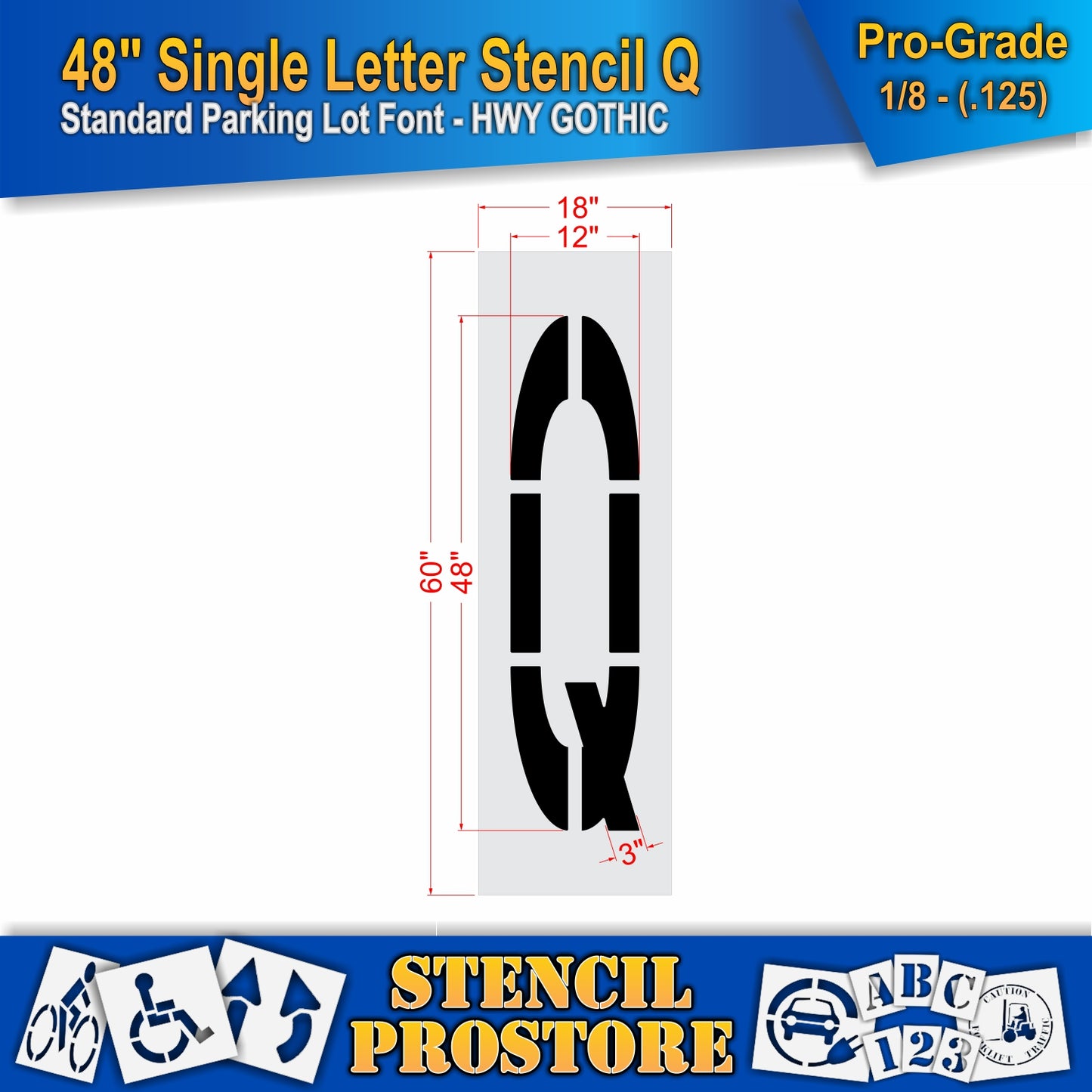 48" Alphabet Kit Stencil