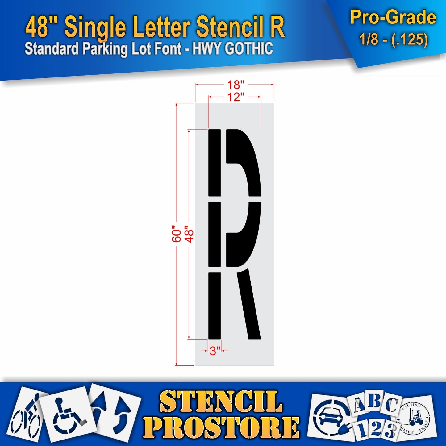 48" Alphabet Kit Stencil