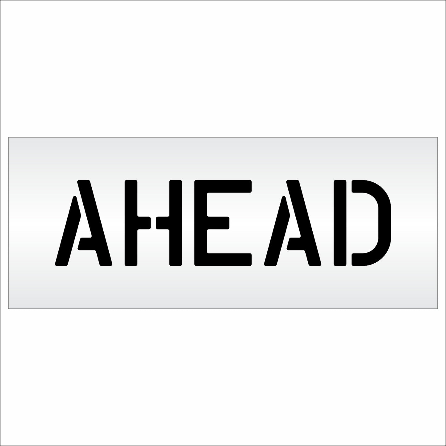 6 Inch AHEAD Wording Stencil – for Parking Lot and Area Labeling Stencil