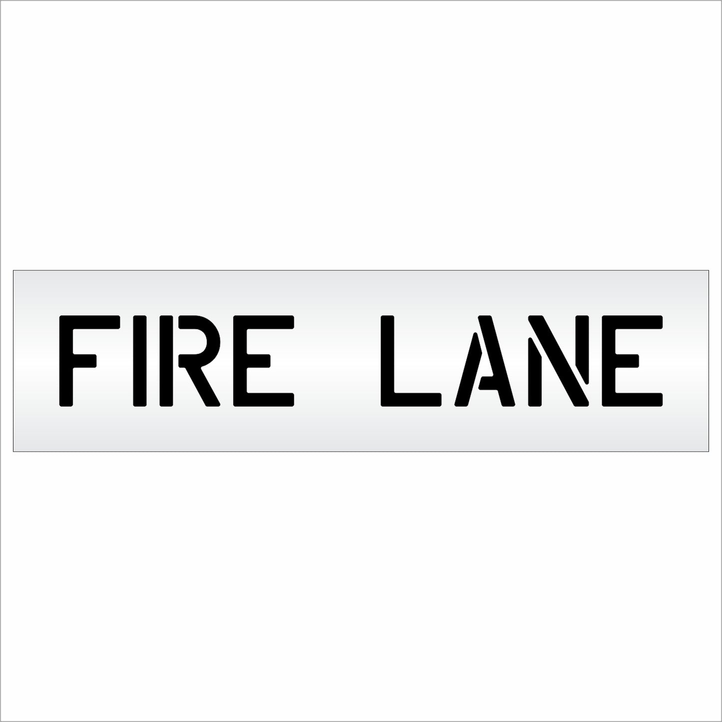 6 Inch FIRE LANE Wording Stencil – for Parking Lot and Area Labeling Stencil