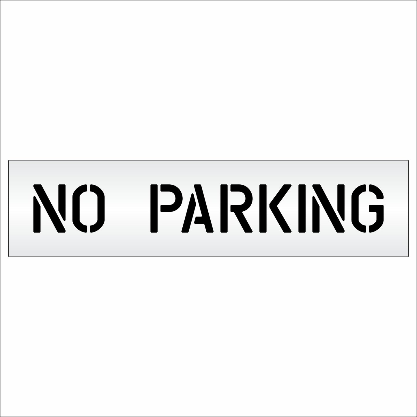 6 Inch NO PARKING Wording Stencil – for Parking Lot and Area Labeling Stencil