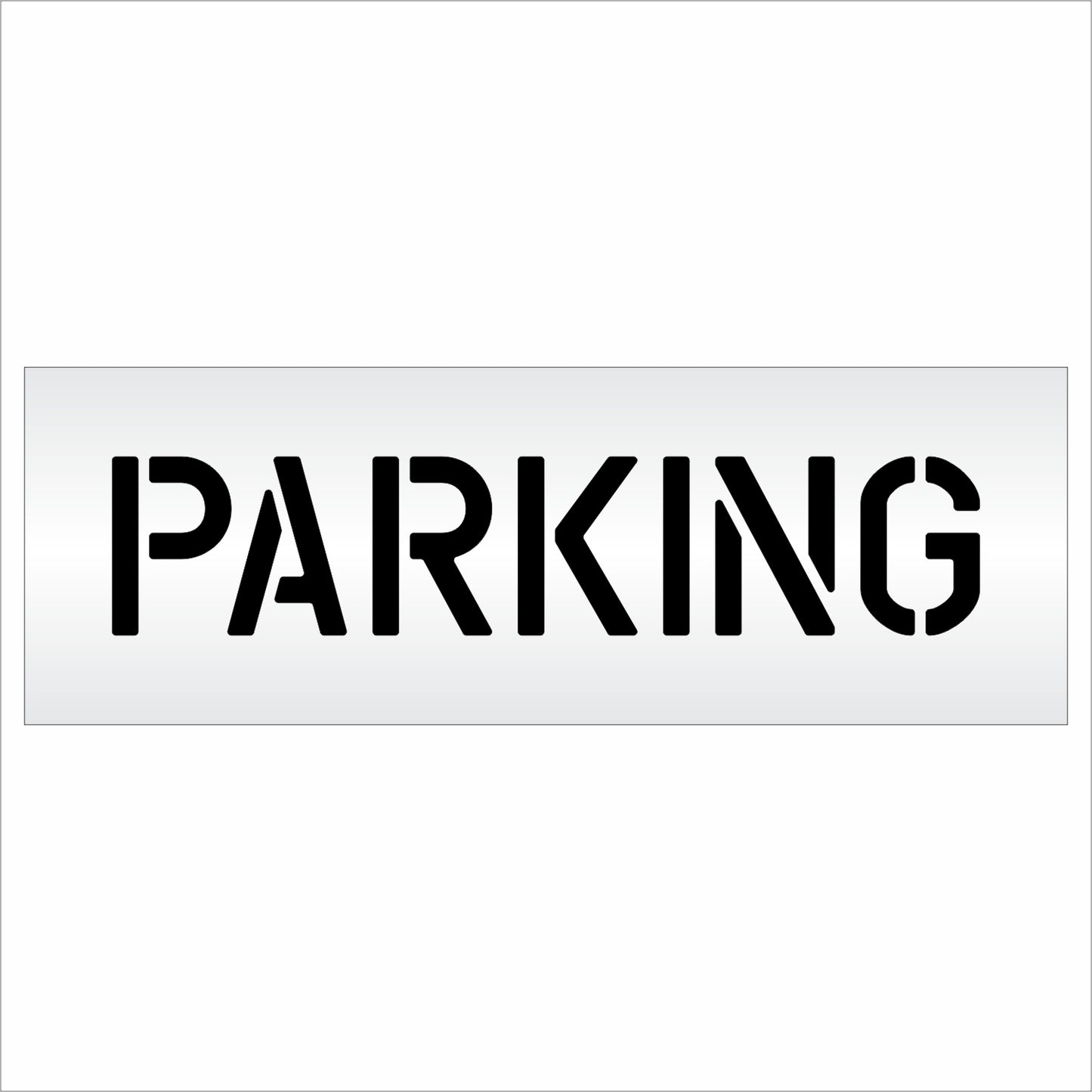 6 Inch PARKING Wording Stencil – for Parking Lot and Area Labeling Stencil
