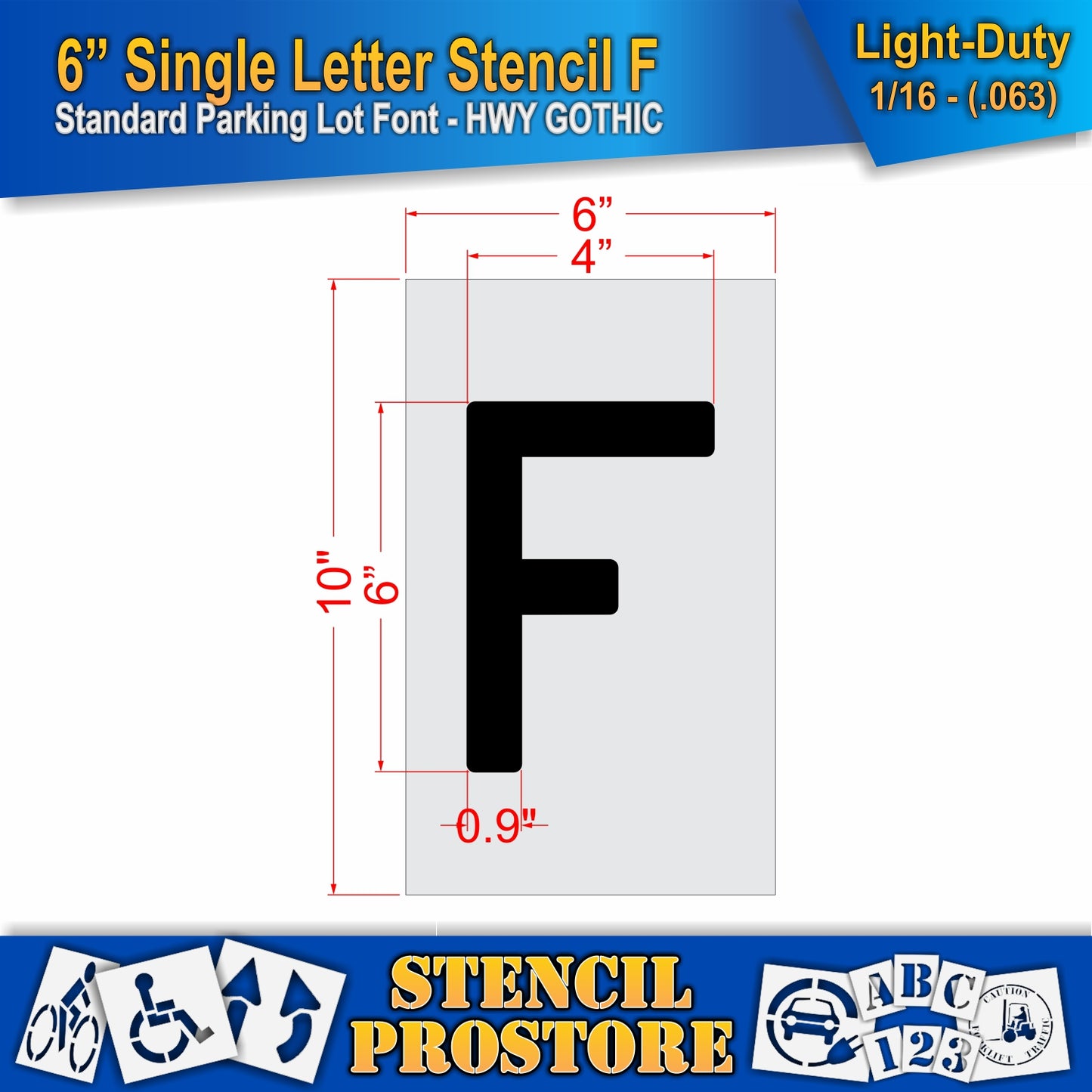 6" Alphabet Kit Stencil