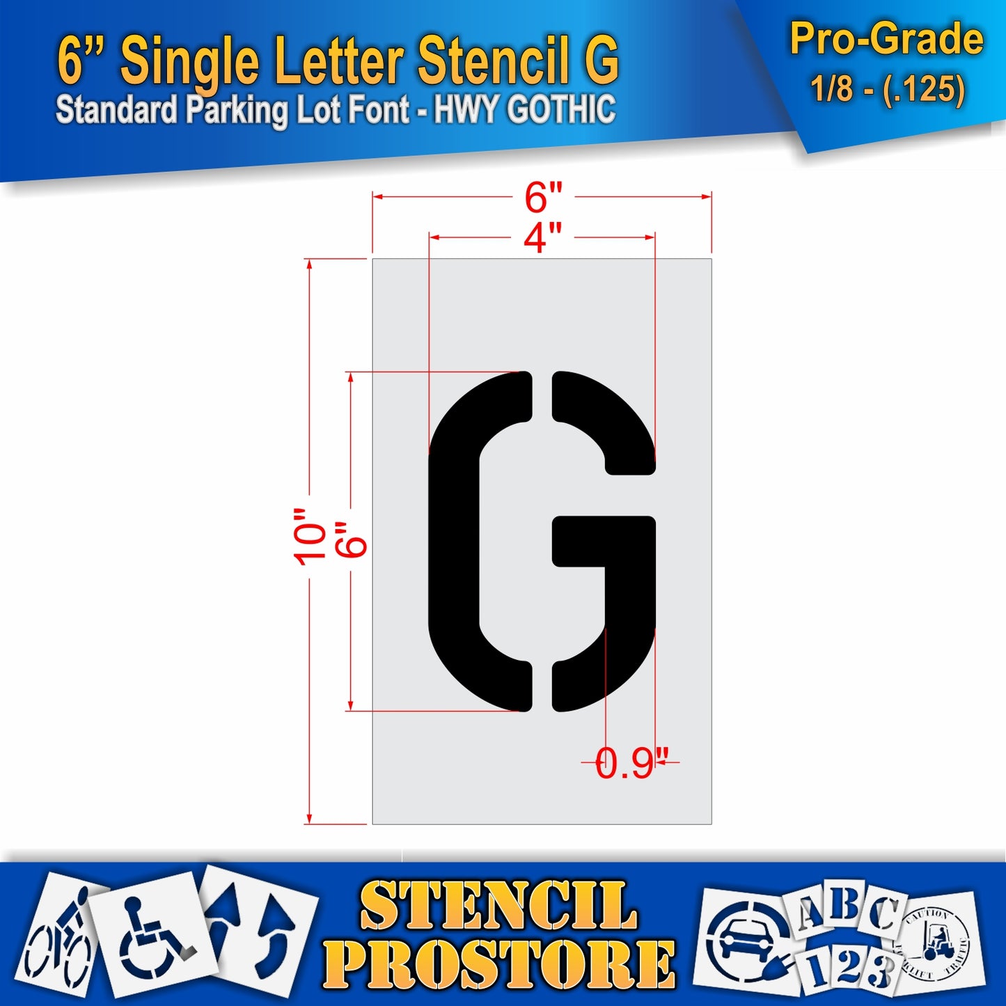 6" Alphabet Kit Stencil