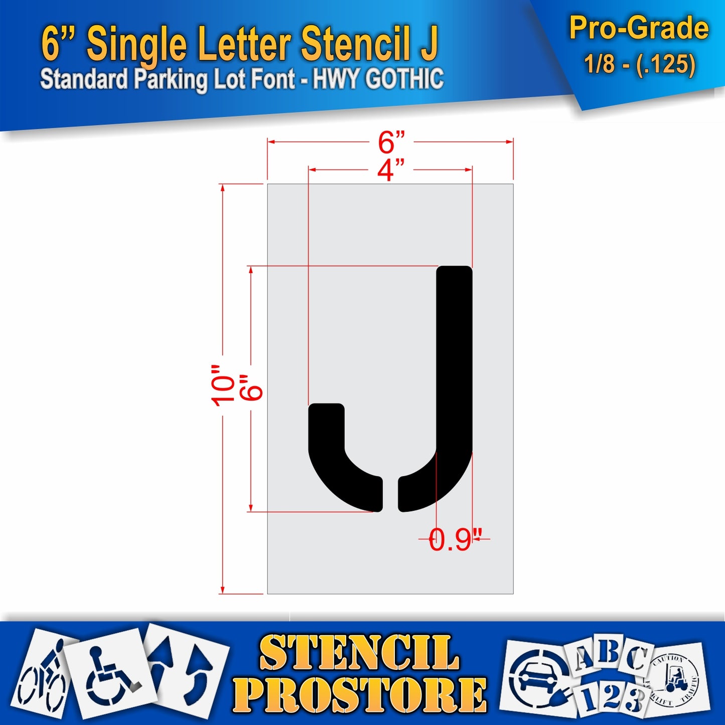 6" Alphabet Kit Stencil
