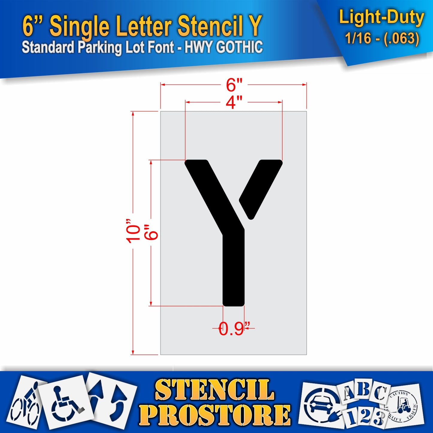 6" Alphabet Kit Stencil