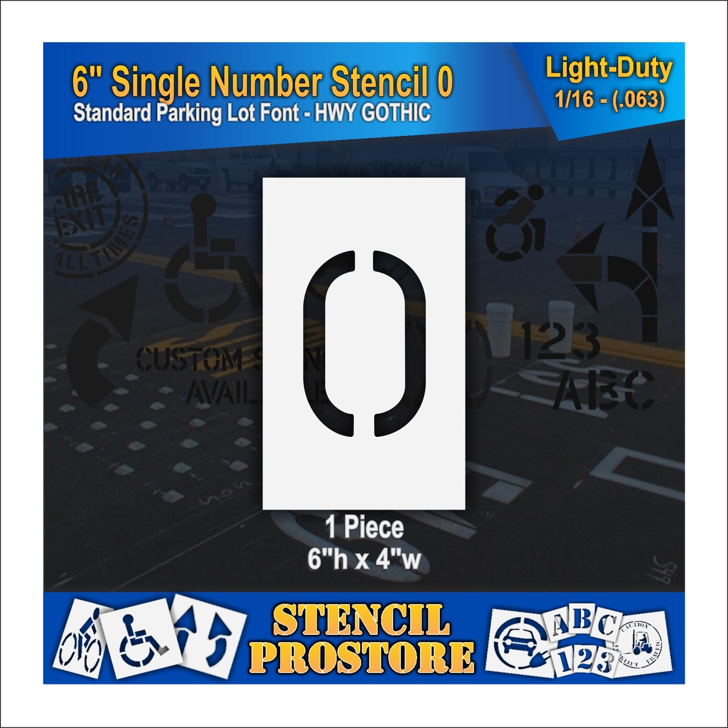 6" Number Kit Stencil