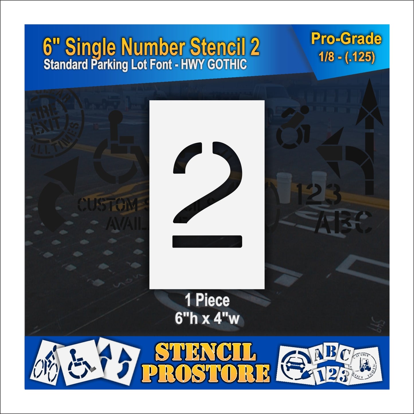 6" Number Kit Stencil