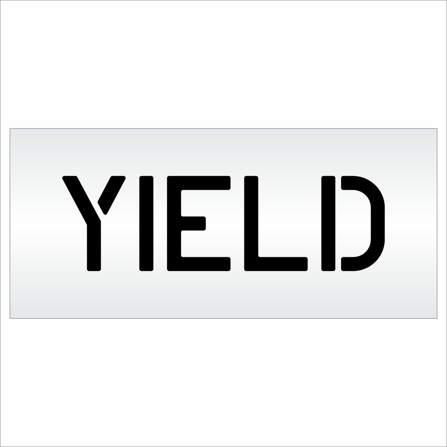 6 Inch YIELD Wording Stencil – for Parking Lot and Area Labeling Stencil