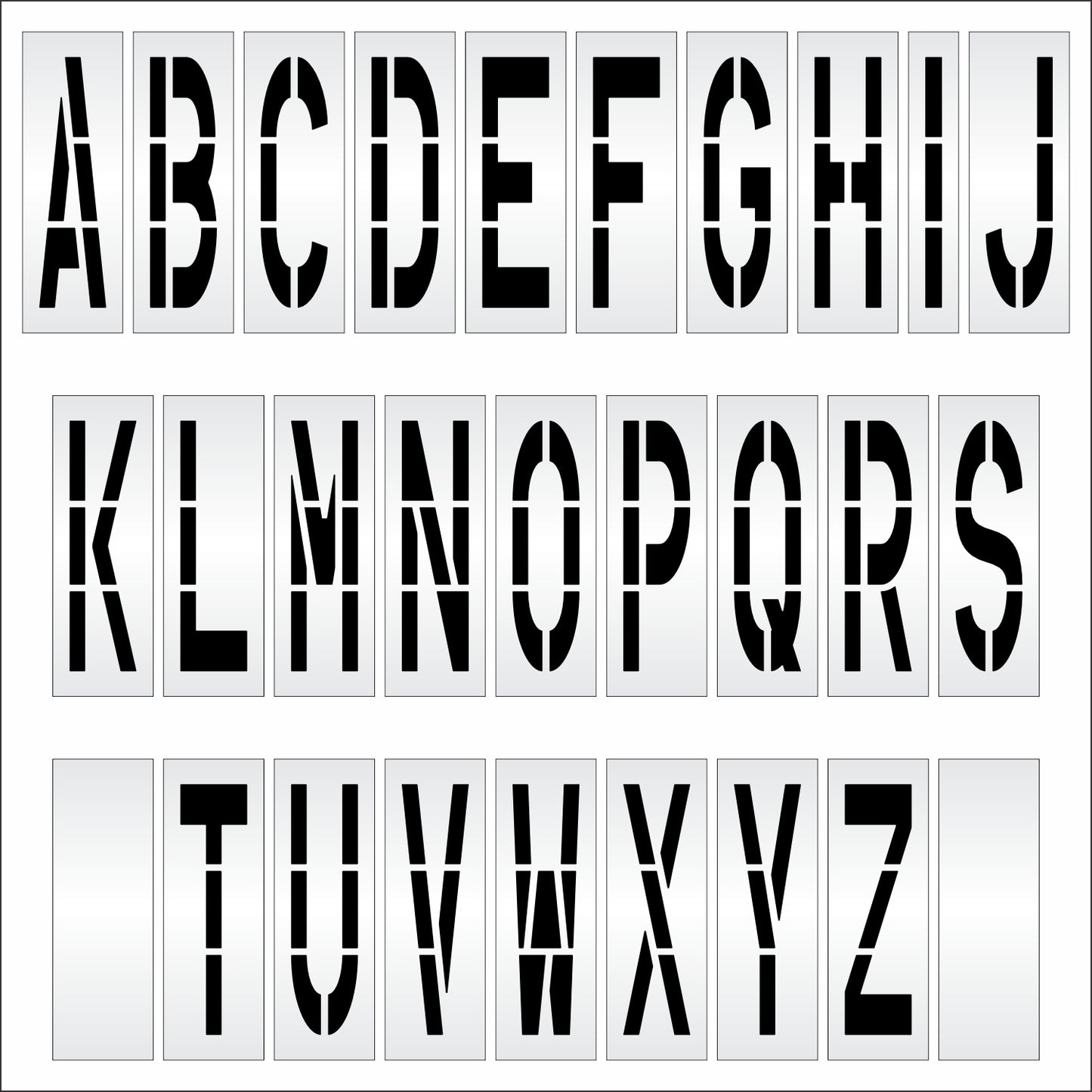 60" Alphabet Kit Stencil