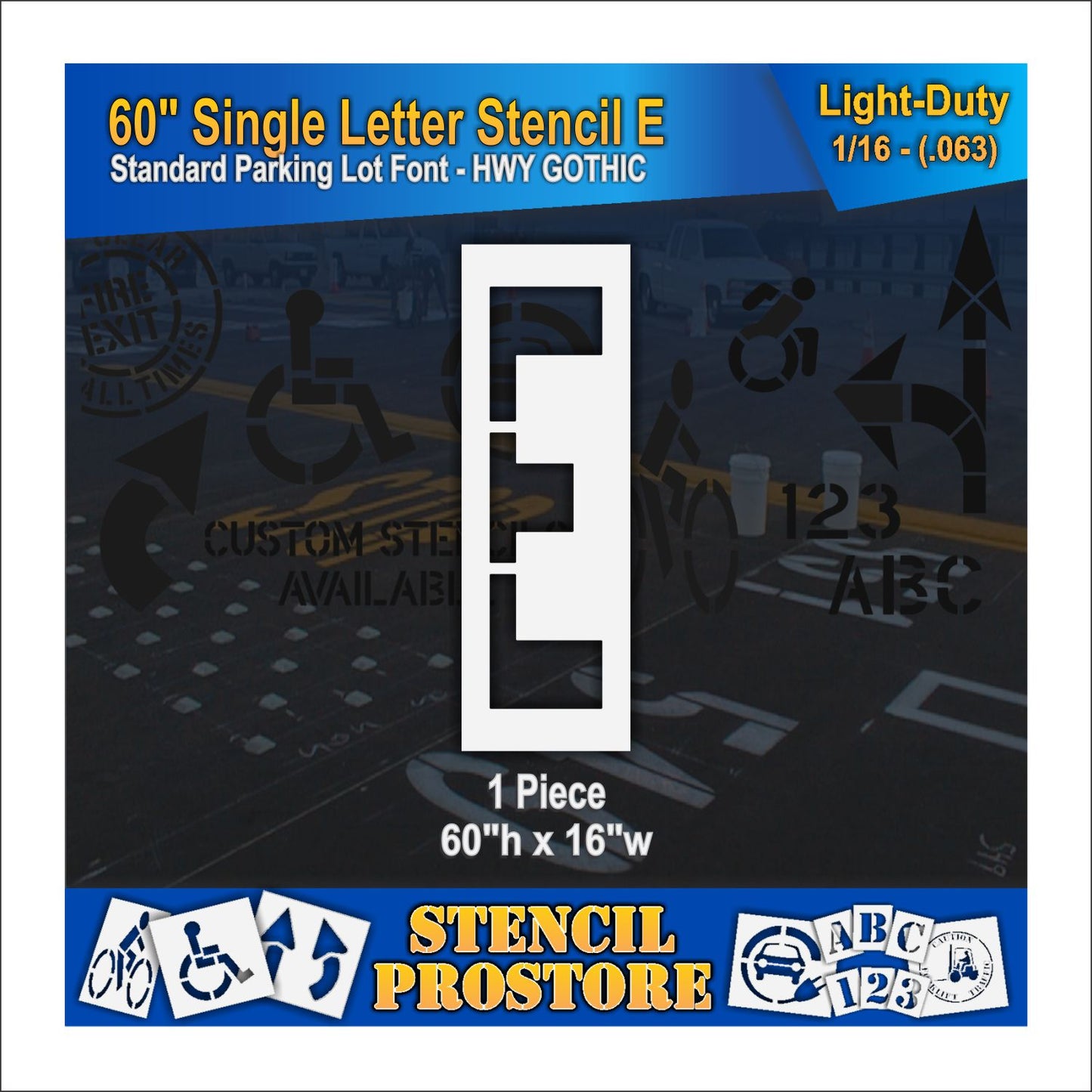 60" Alphabet Kit Stencil