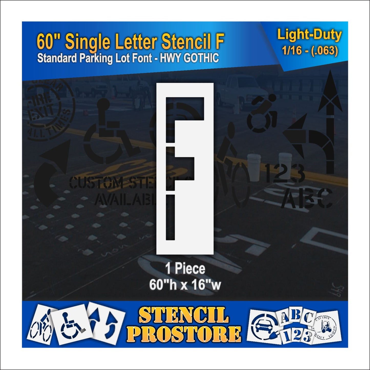 60" Alphabet Kit Stencil