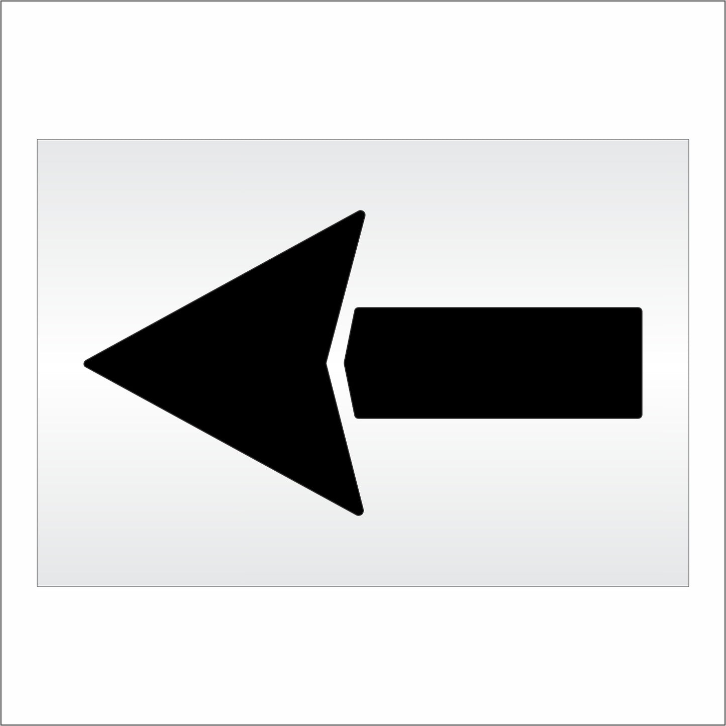 60 Inch Straight Arrow Stencil – Parking Lot and Highway Stencil