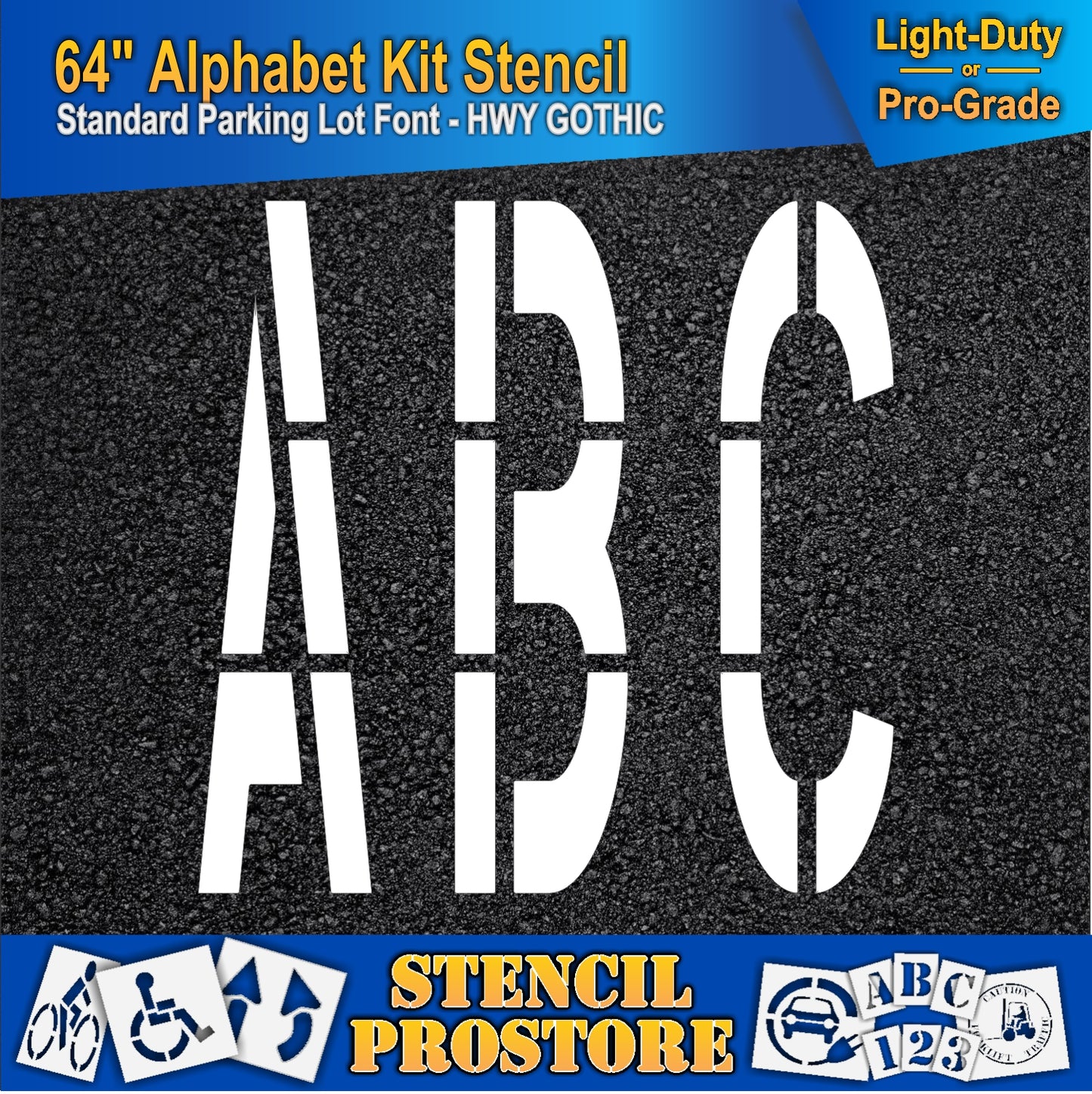 64" Alphabet Kit Stencil