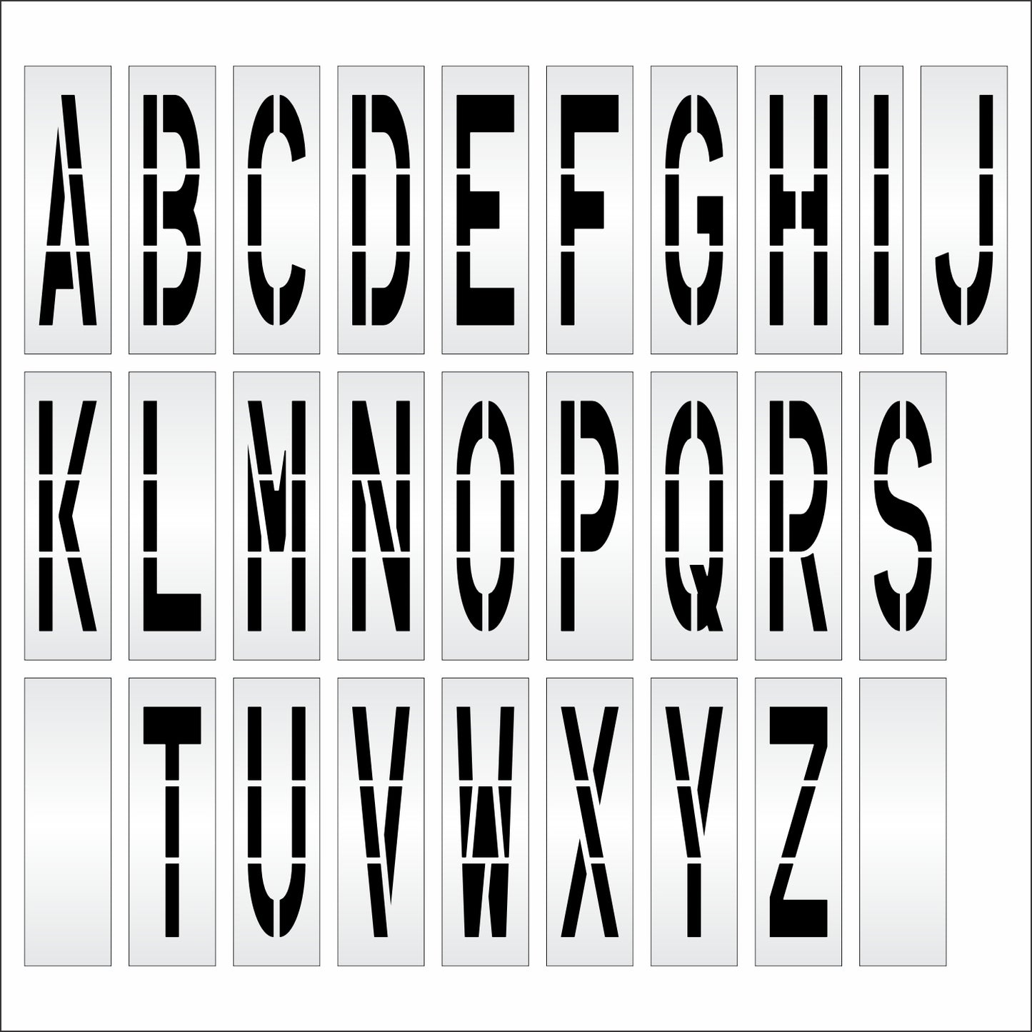 64" Alphabet Kit Stencil