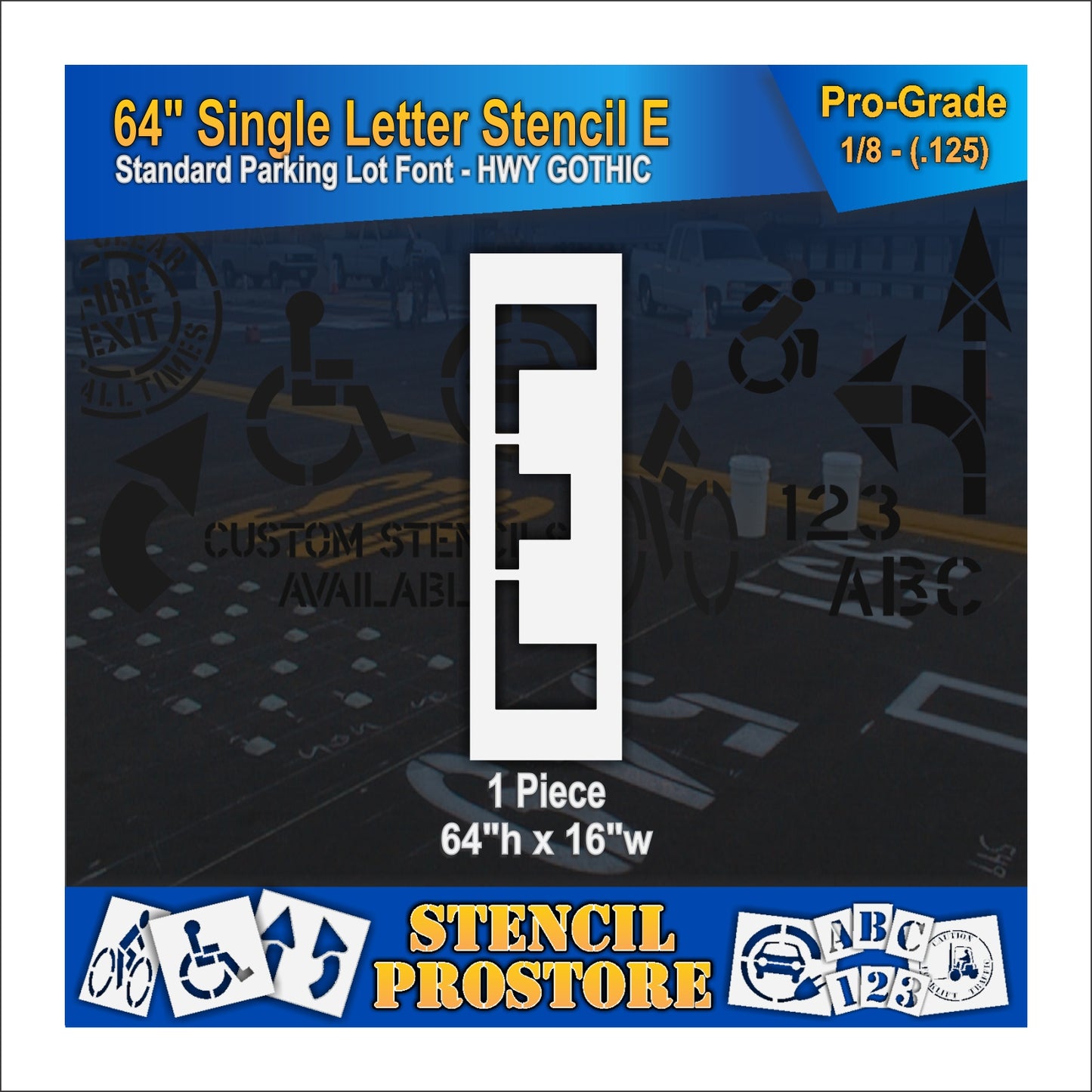 64" Alphabet Kit Stencil