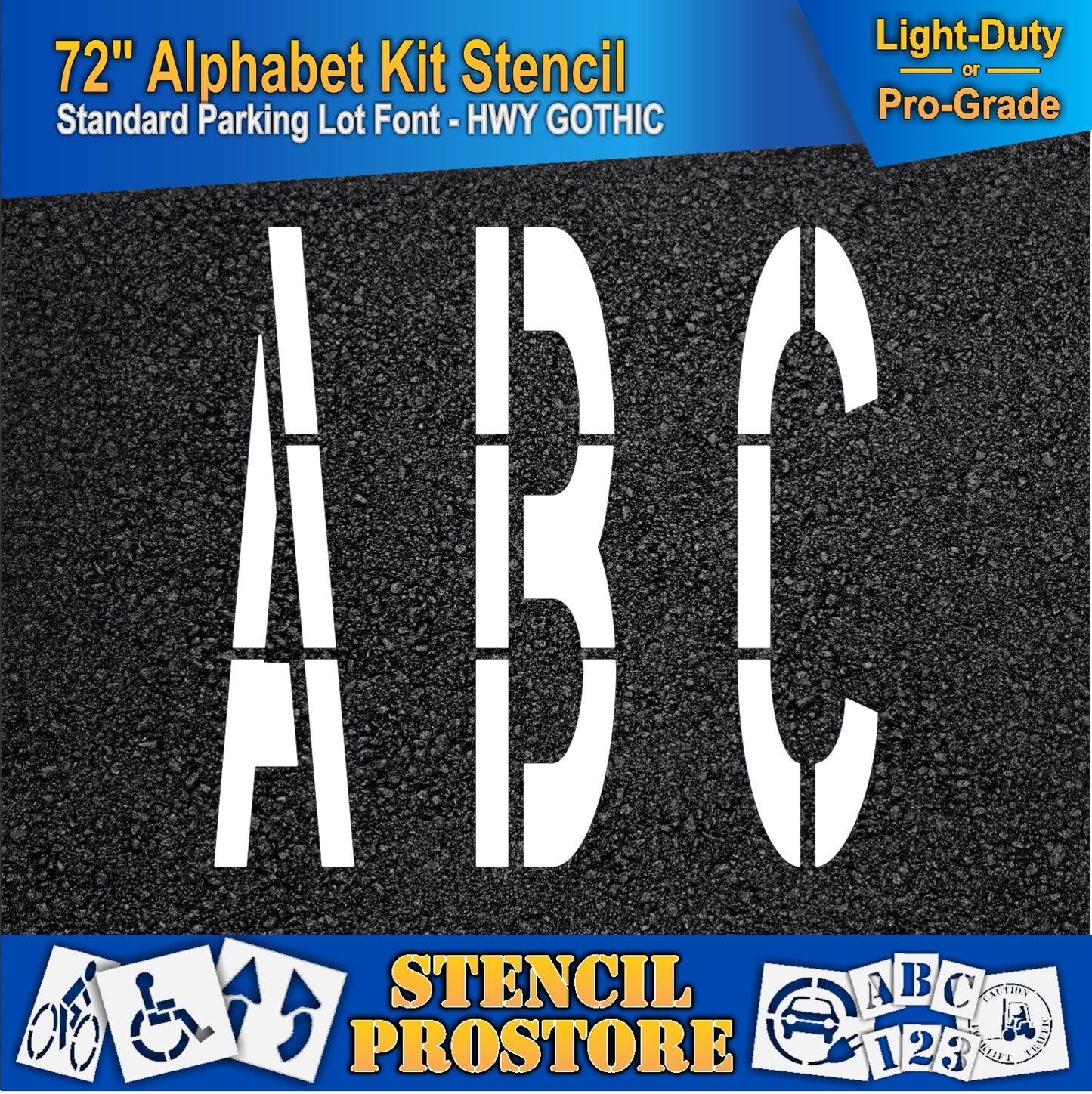 72" Alphabet Kit Stencil