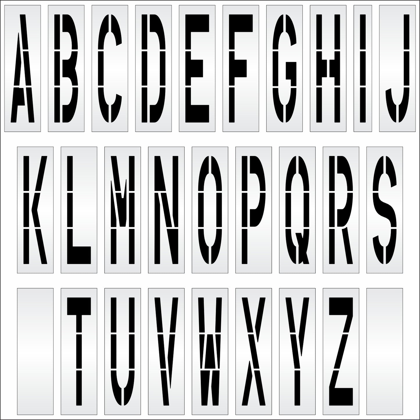 72" Alphabet Kit Stencil