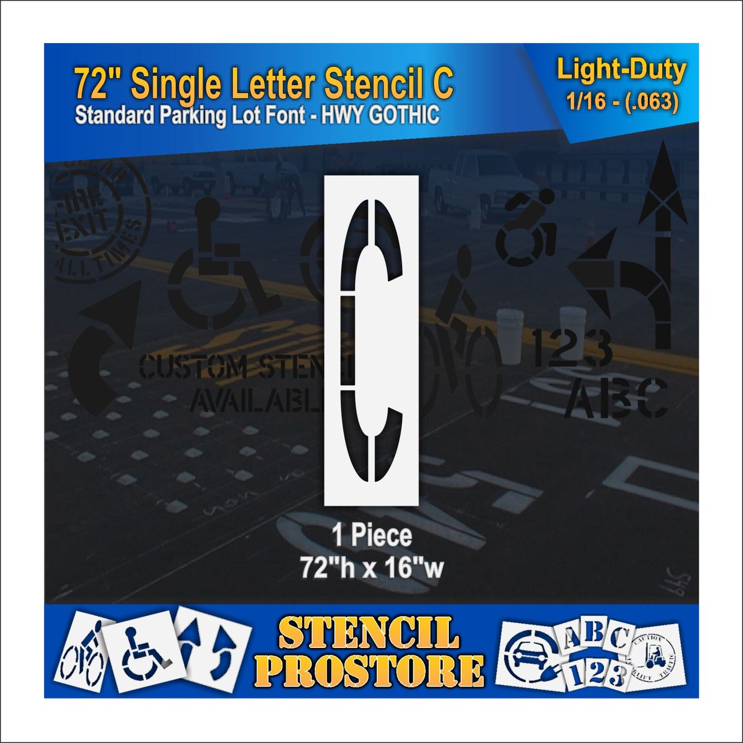 72" Alphabet Kit Stencil