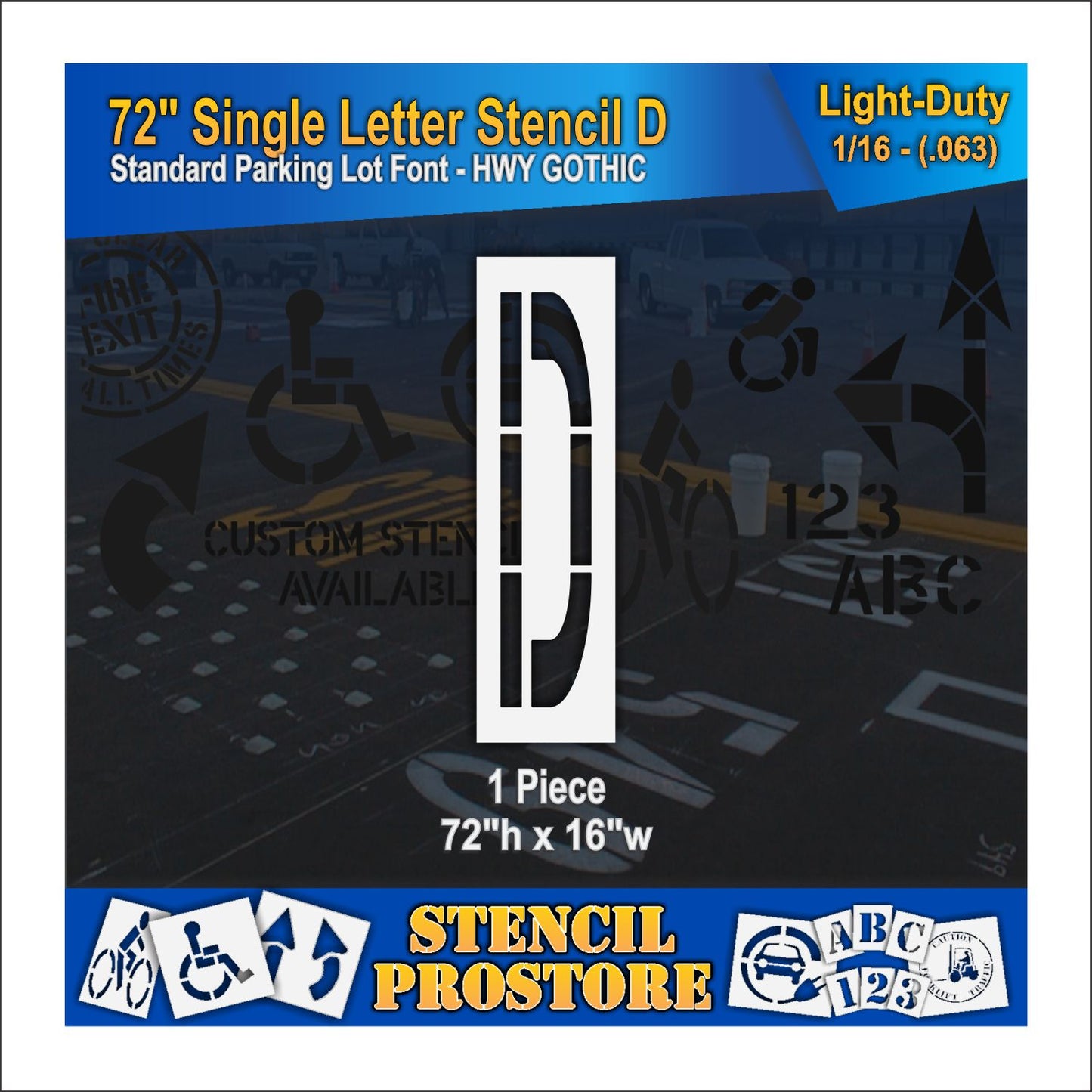 72" Alphabet Kit Stencil