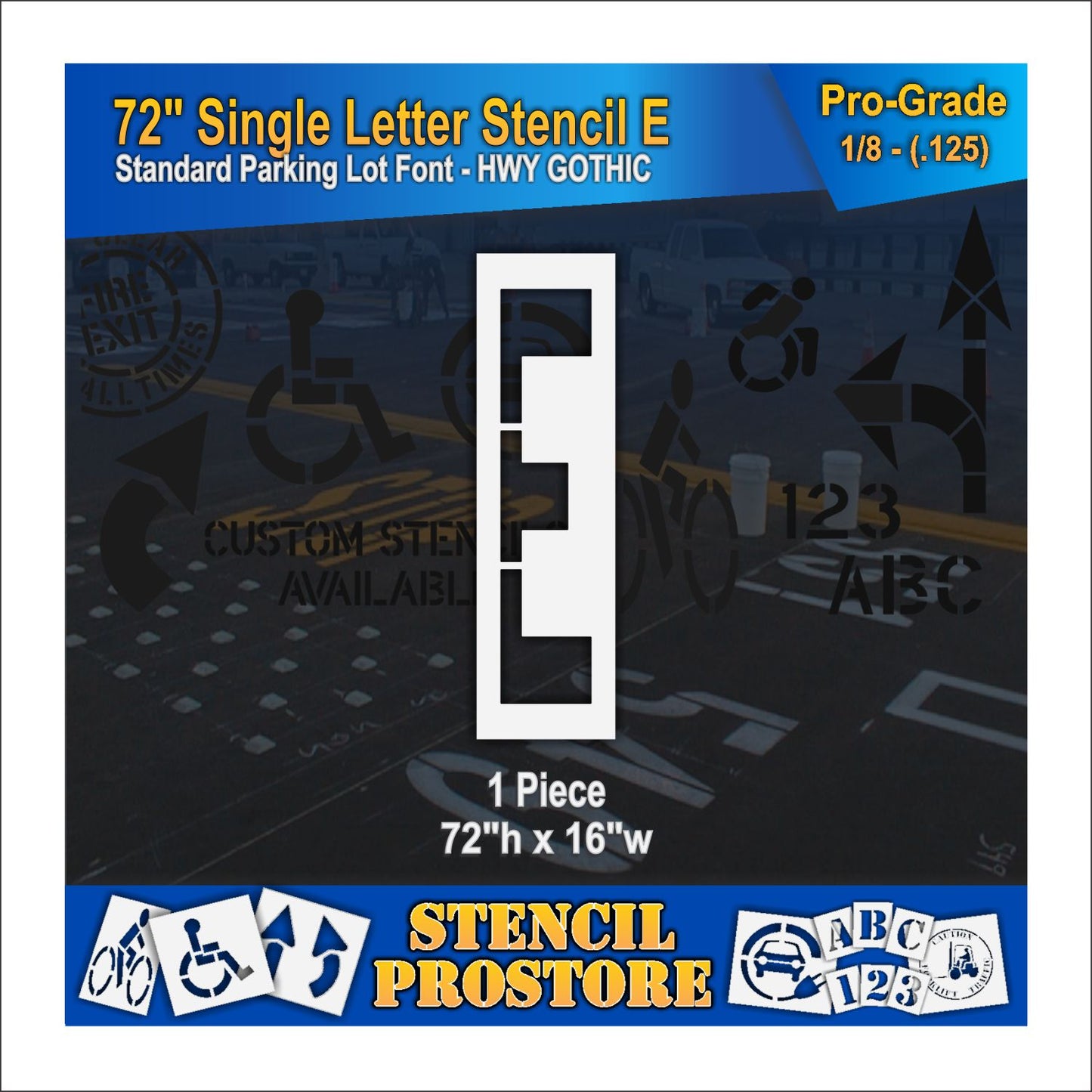 72" Alphabet Kit Stencil