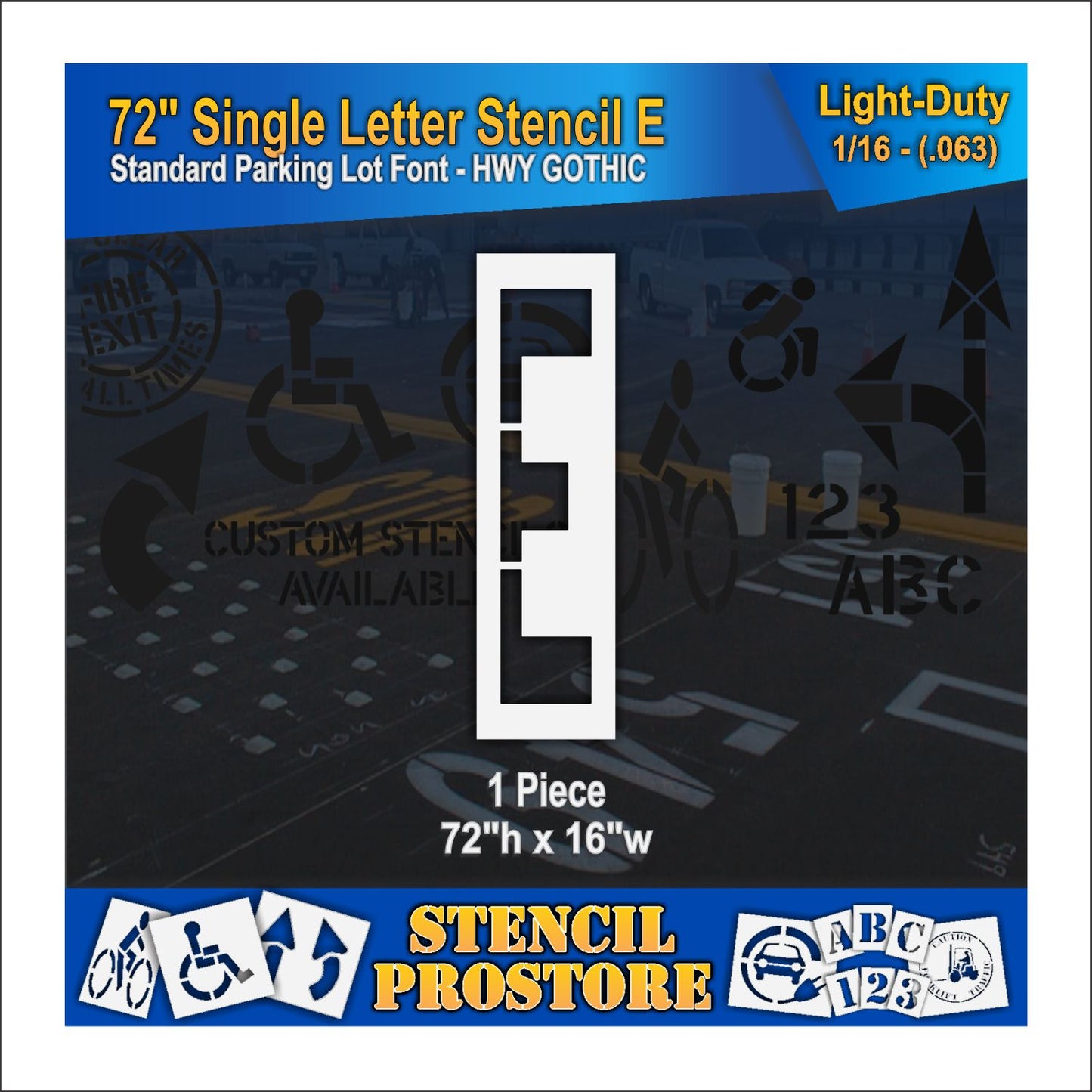 72" Alphabet Kit Stencil