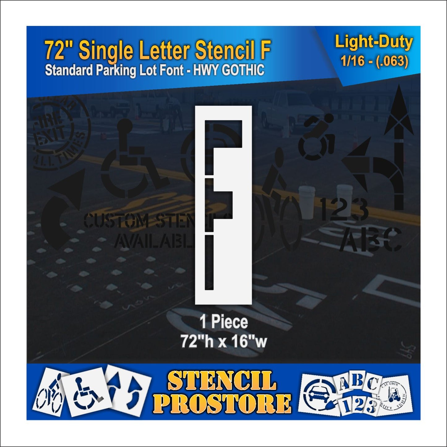 72" Alphabet Kit Stencil