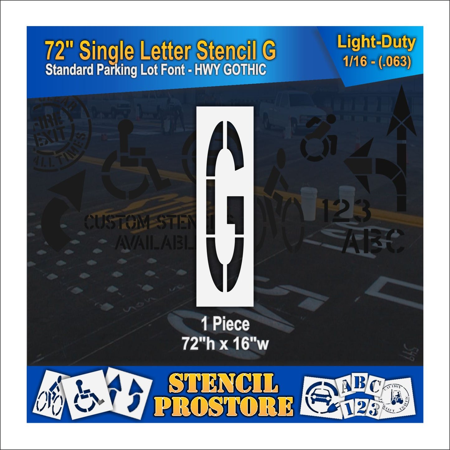 72" Alphabet Kit Stencil