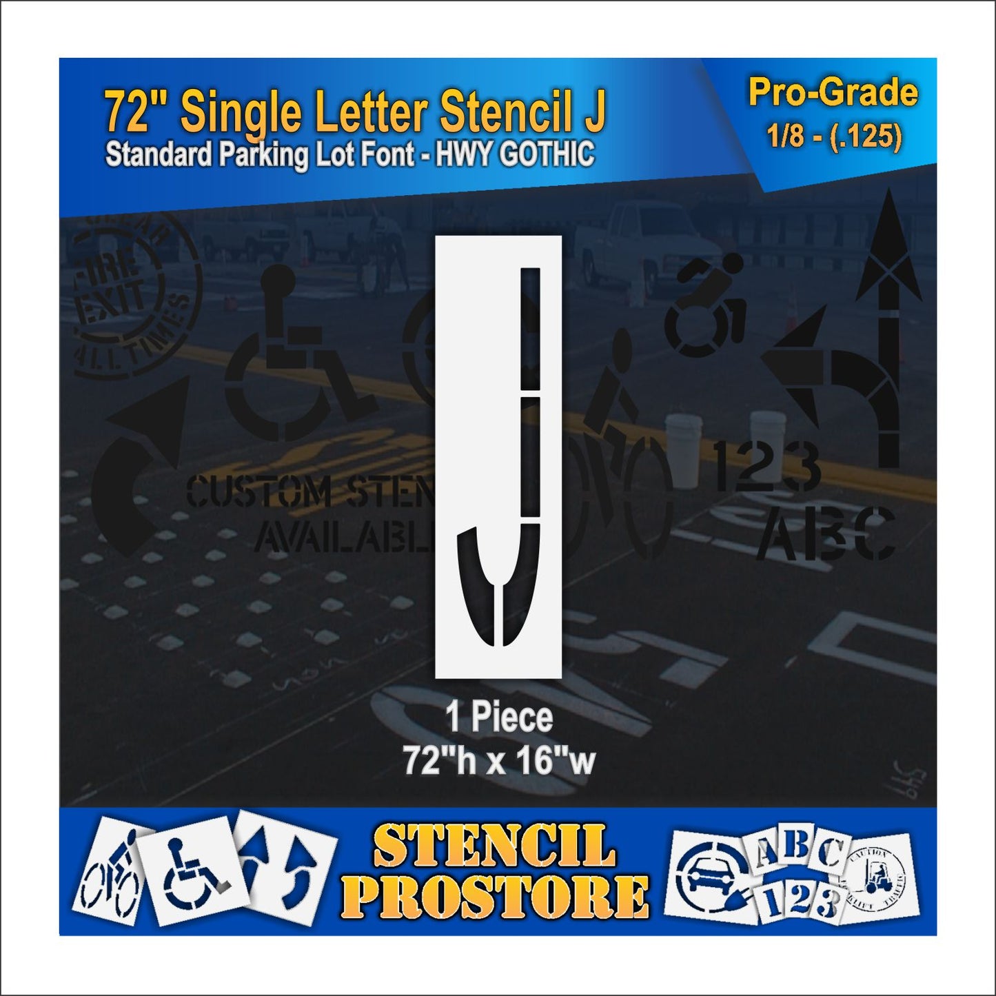 72" Alphabet Kit Stencil