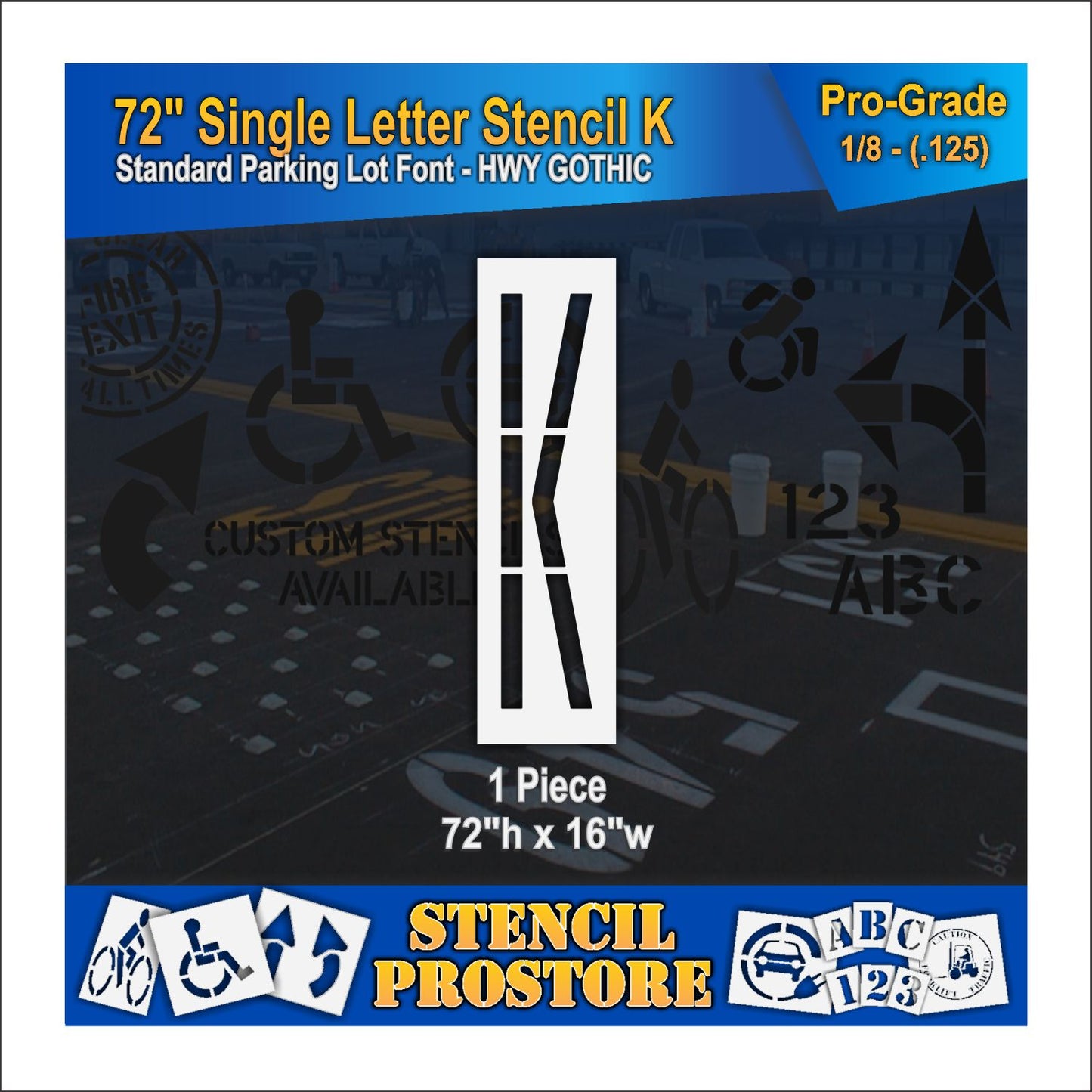 72" Alphabet Kit Stencil