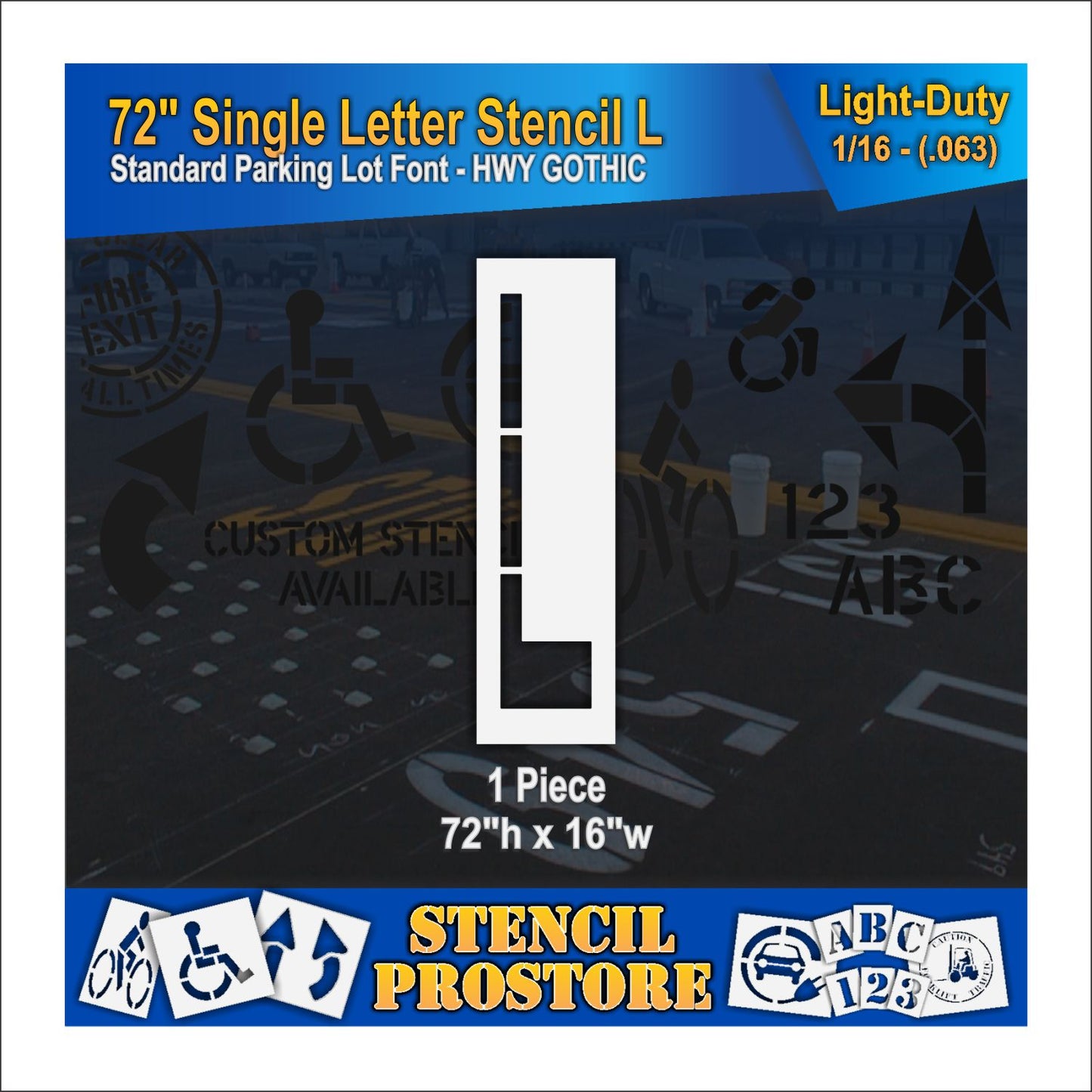 72" Alphabet Kit Stencil