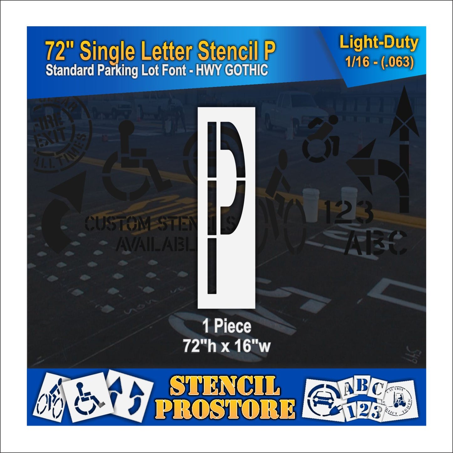 72" Alphabet Kit Stencil