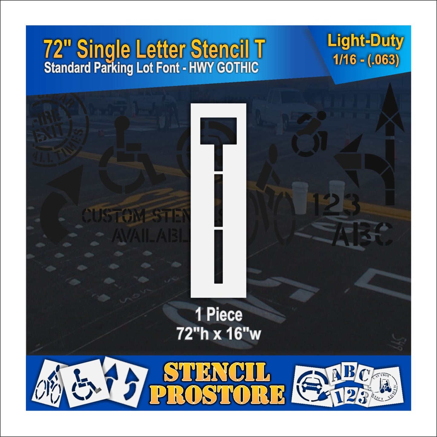 72" Alphabet Kit Stencil